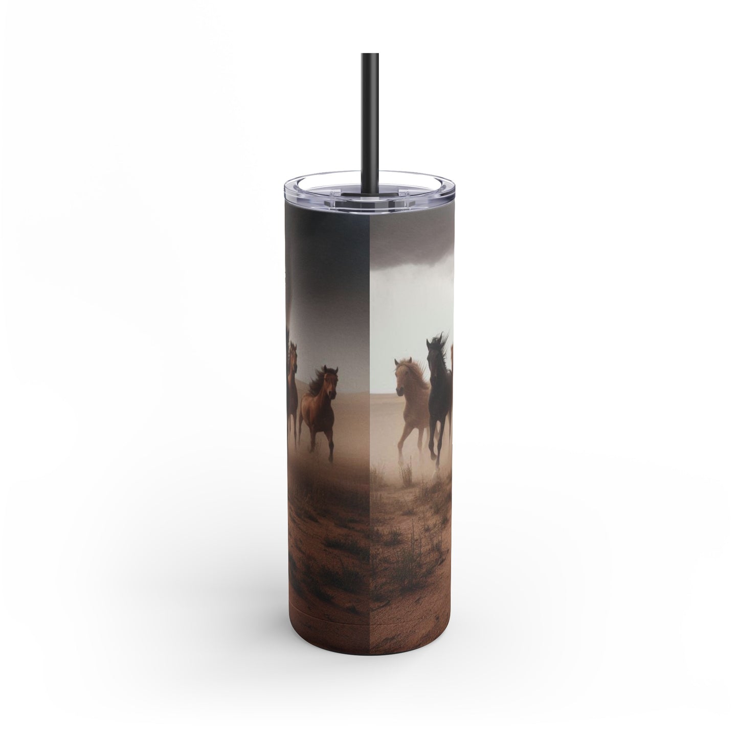 Wild Horses Cowgirl Skinny Matte Tumbler, 20oz