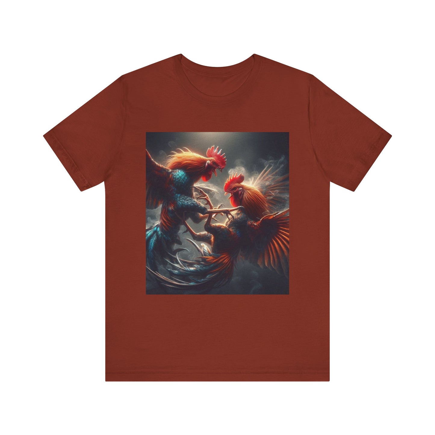 Fighting Roosters Unisex Jersey Short Sleeve Tee