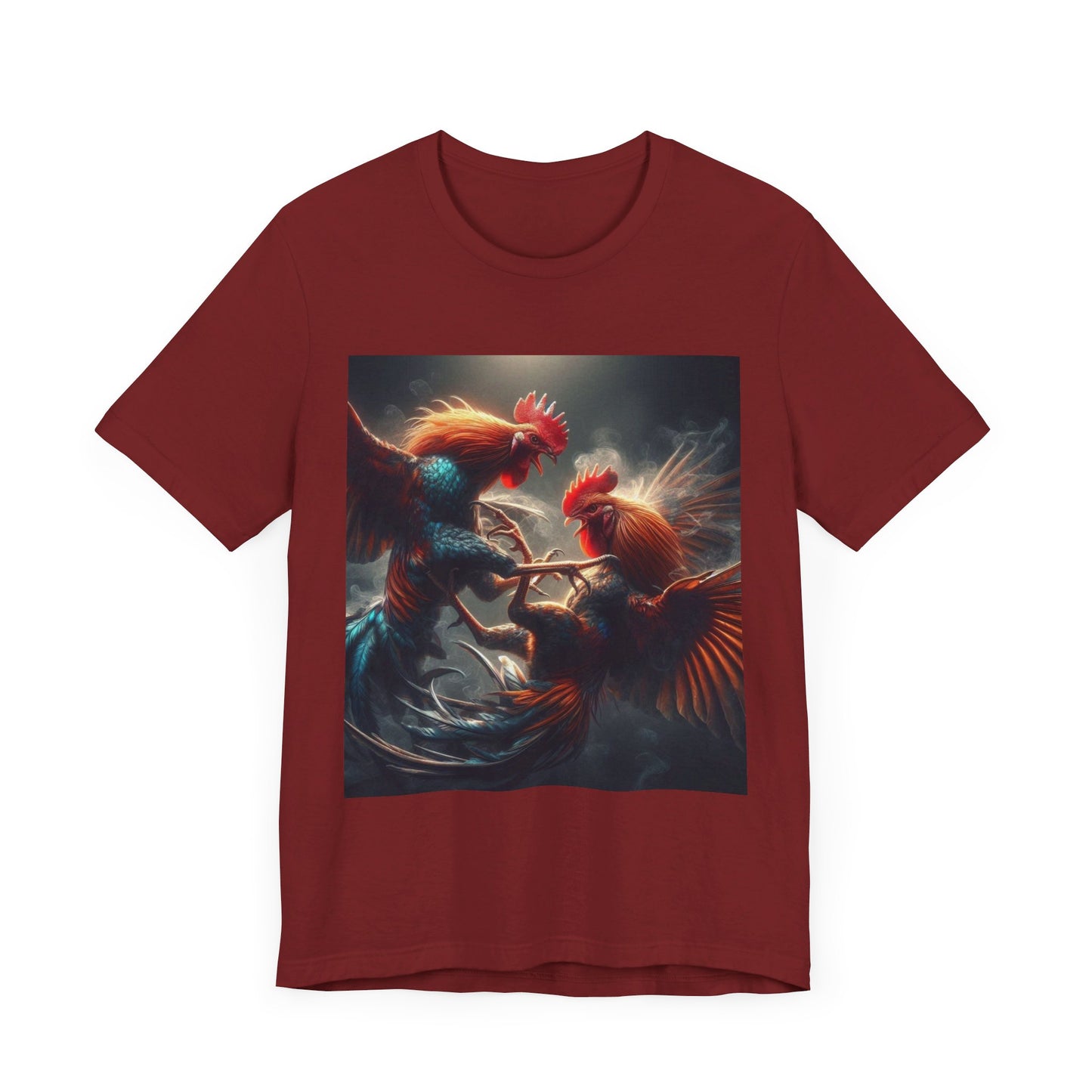 Fighting Roosters Unisex Jersey Short Sleeve Tee
