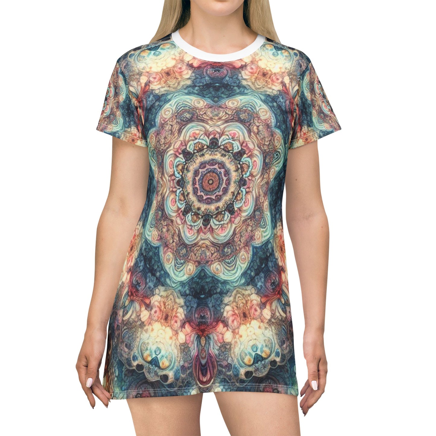 Kaleidoscope T-Shirt Dress (AOP)