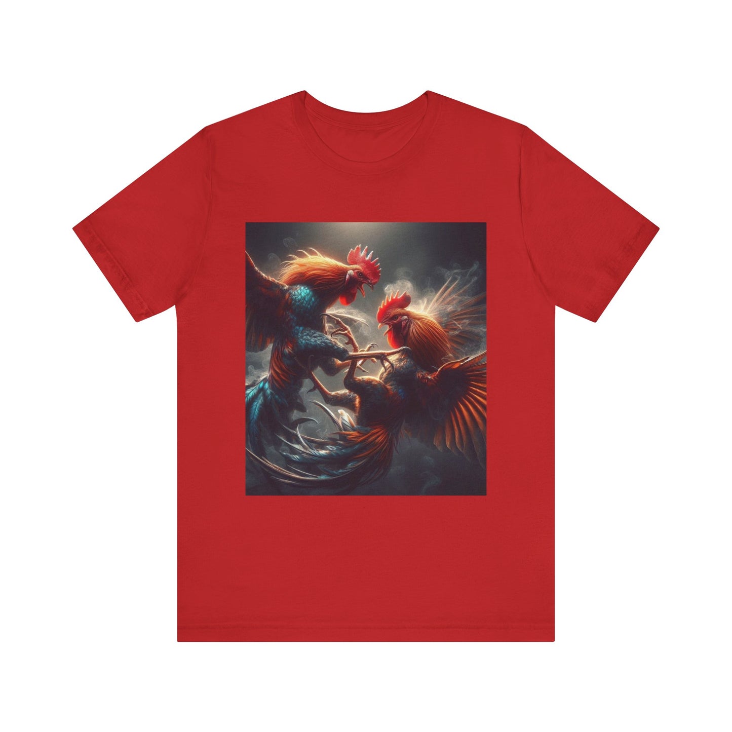 Fighting Roosters Unisex Jersey Short Sleeve Tee