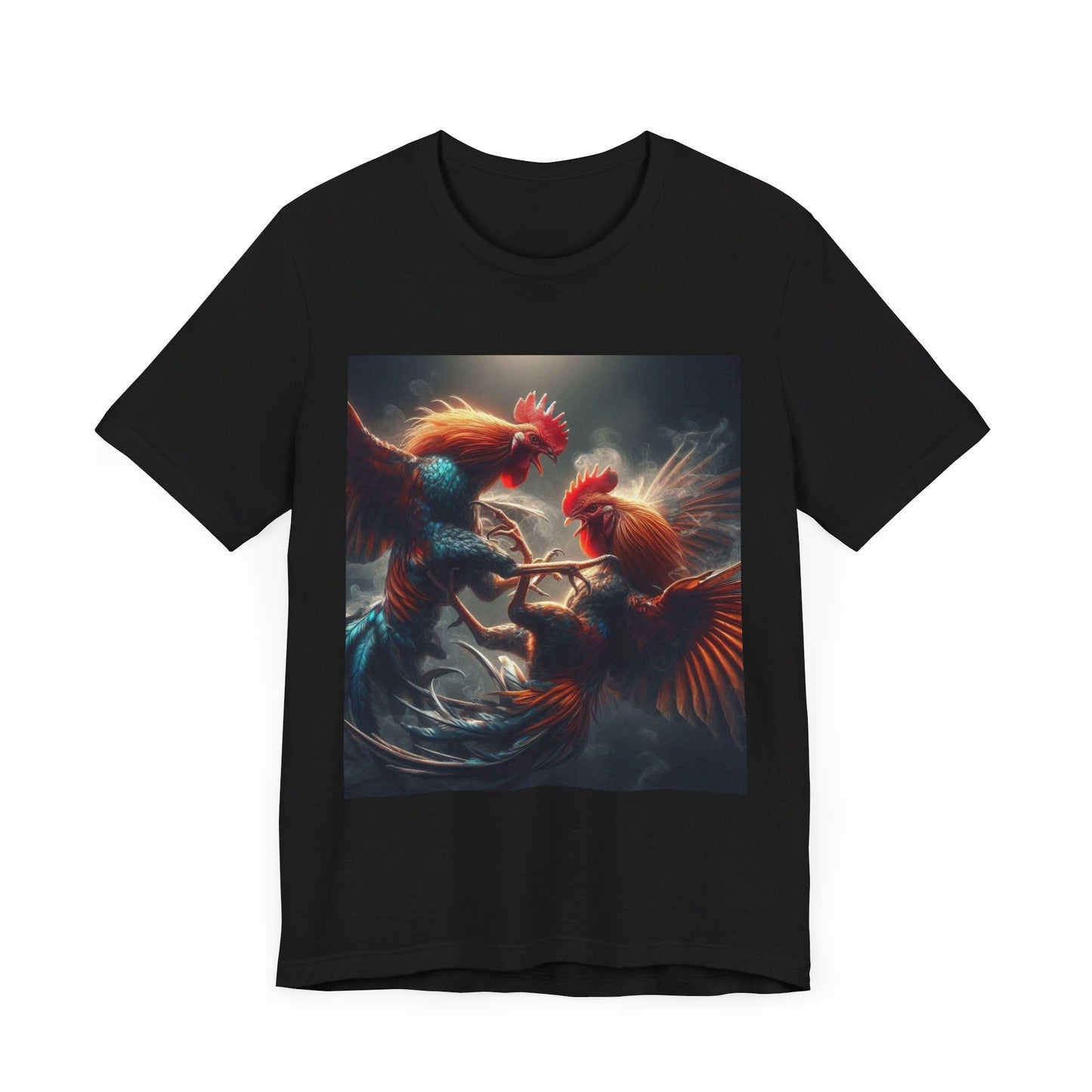 Fighting Roosters Unisex Jersey Short Sleeve Tee