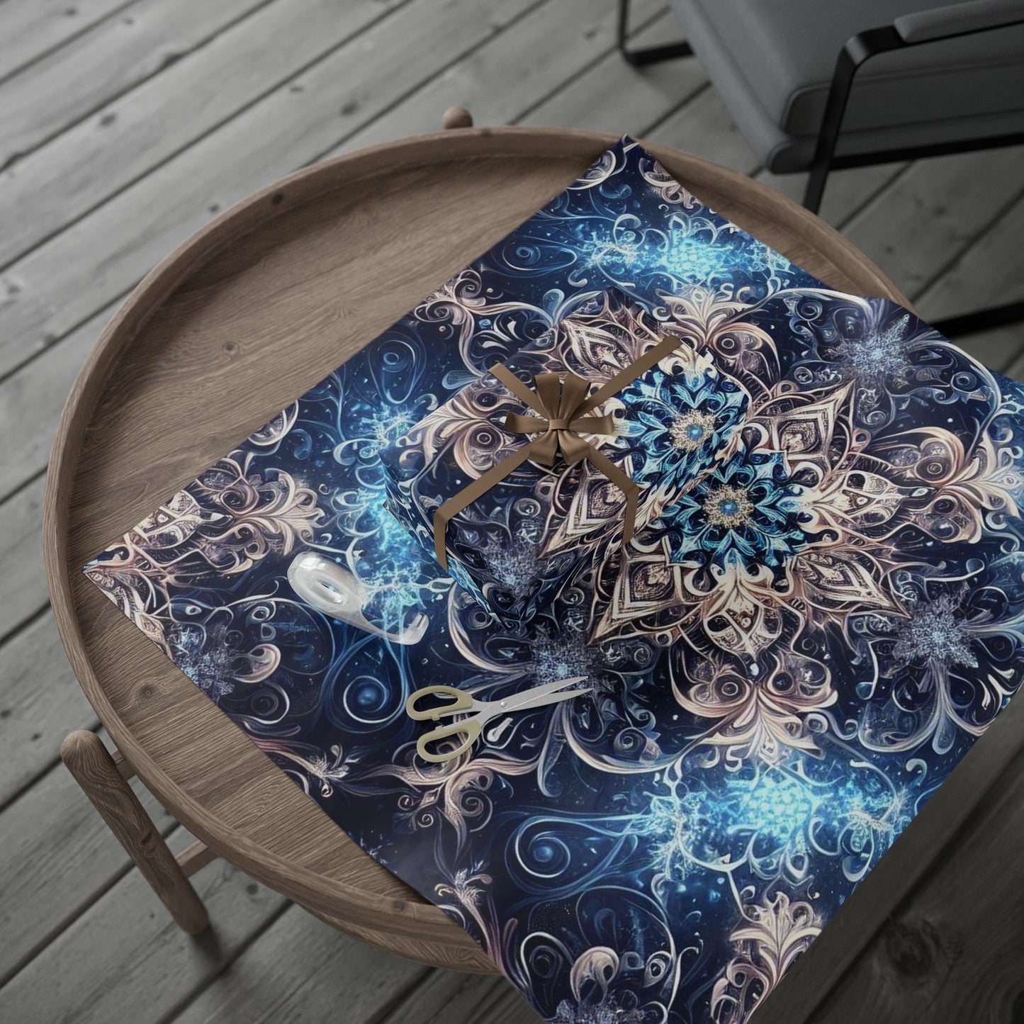 Winter Kaleidoscope Wrapping Paper