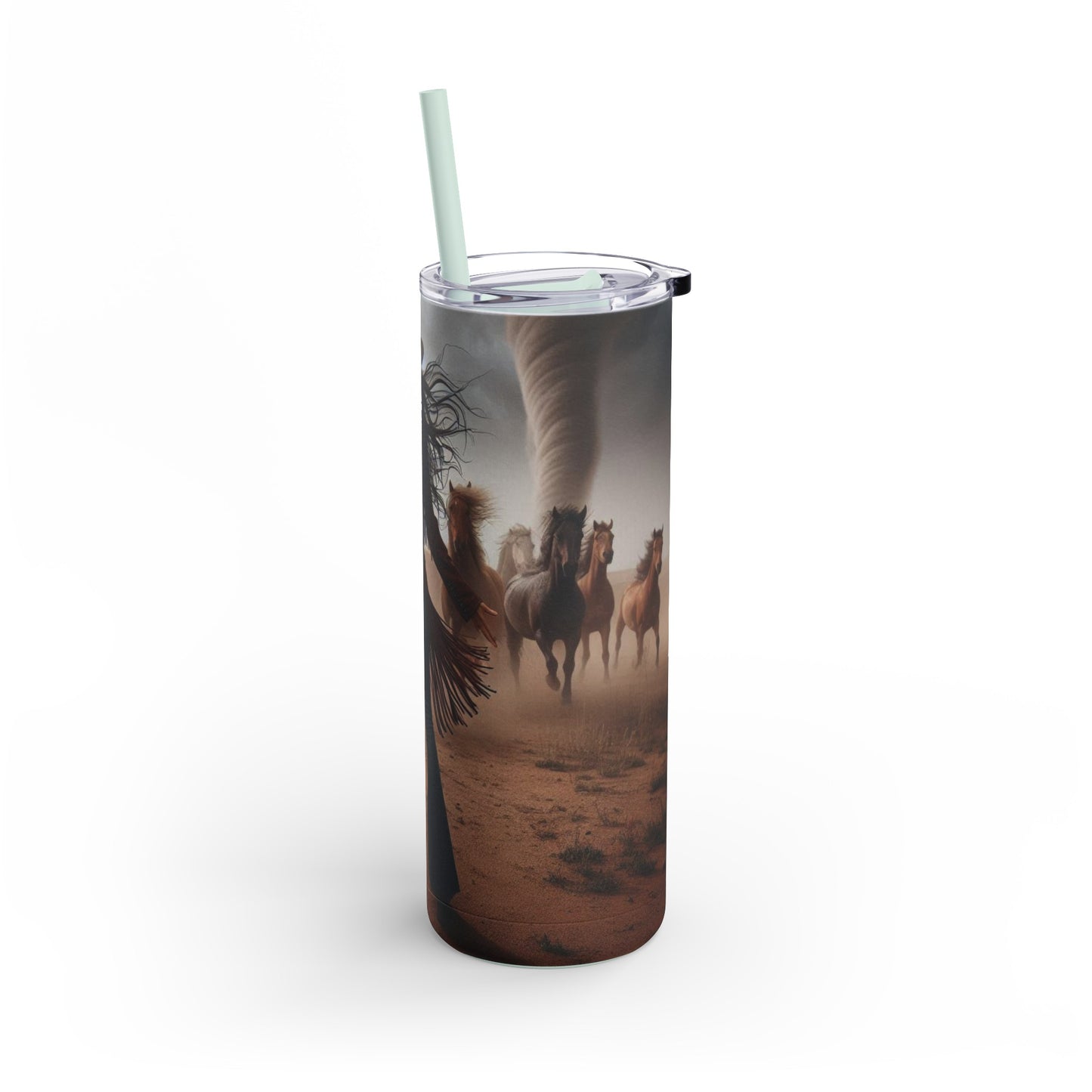 Wild Horses Cowgirl Skinny Matte Tumbler, 20oz