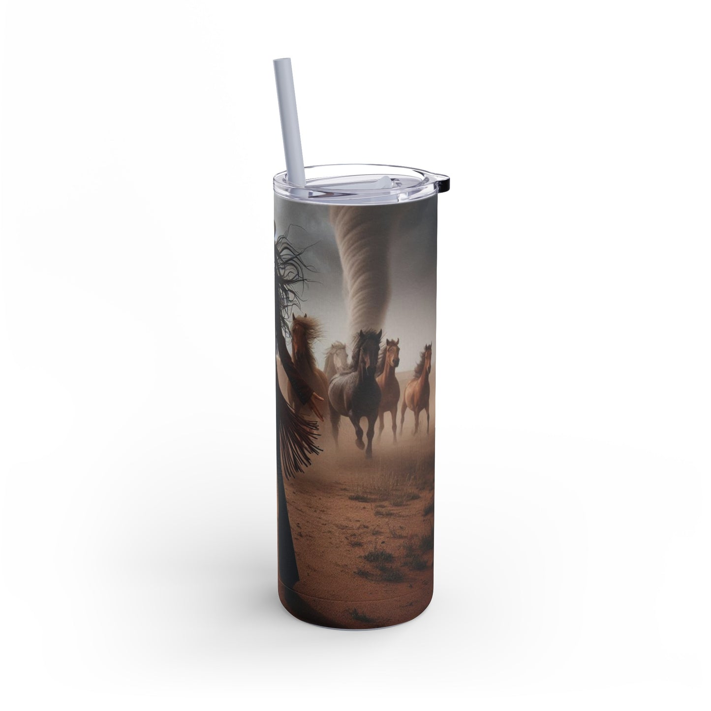 Wild Horses Cowgirl Skinny Matte Tumbler, 20oz