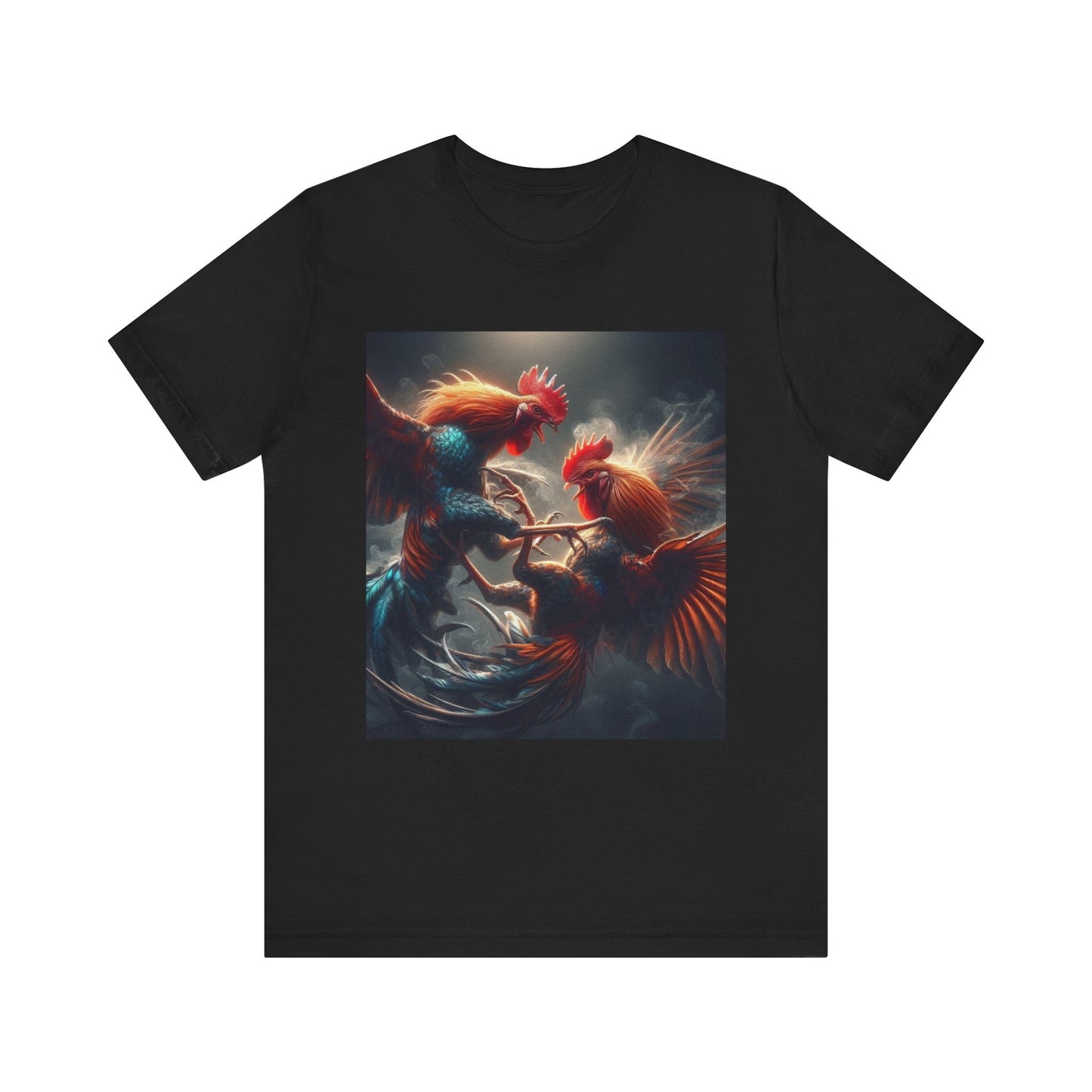 Fighting Roosters Unisex Jersey Short Sleeve Tee