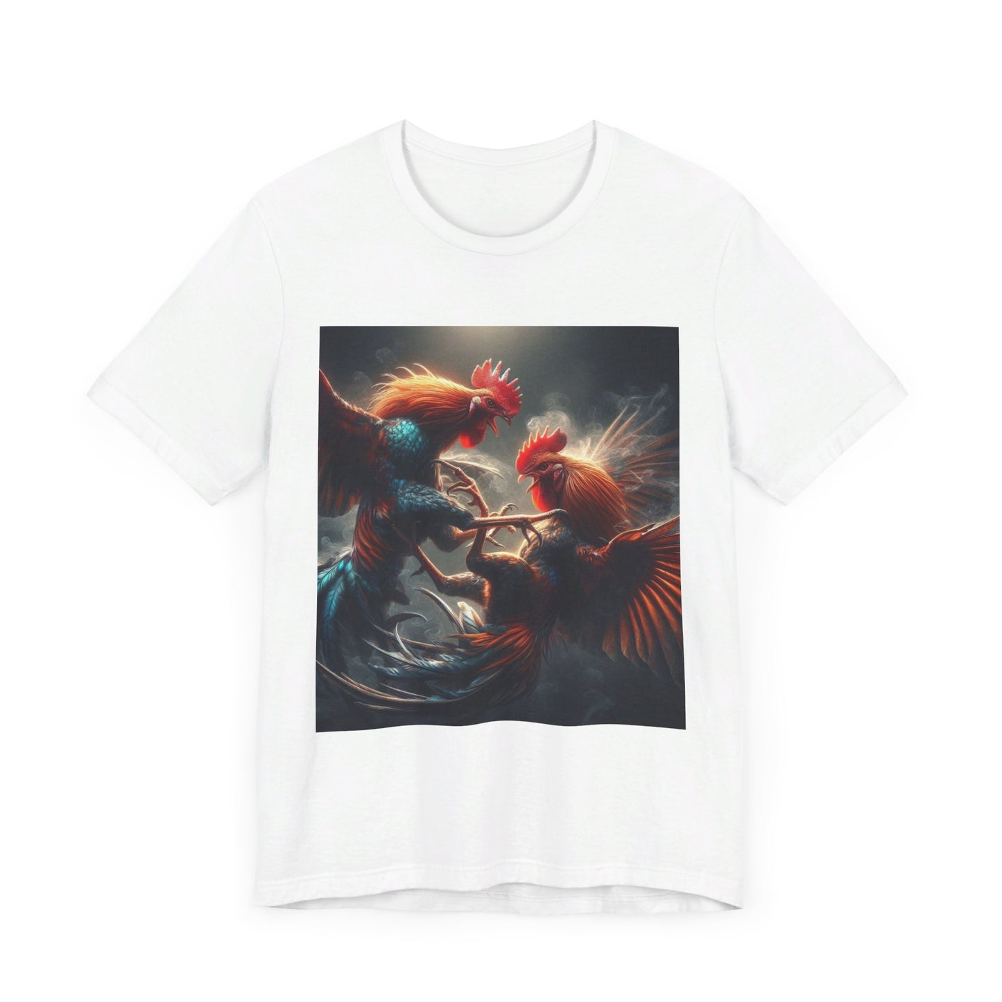 Fighting Roosters Unisex Jersey Short Sleeve Tee