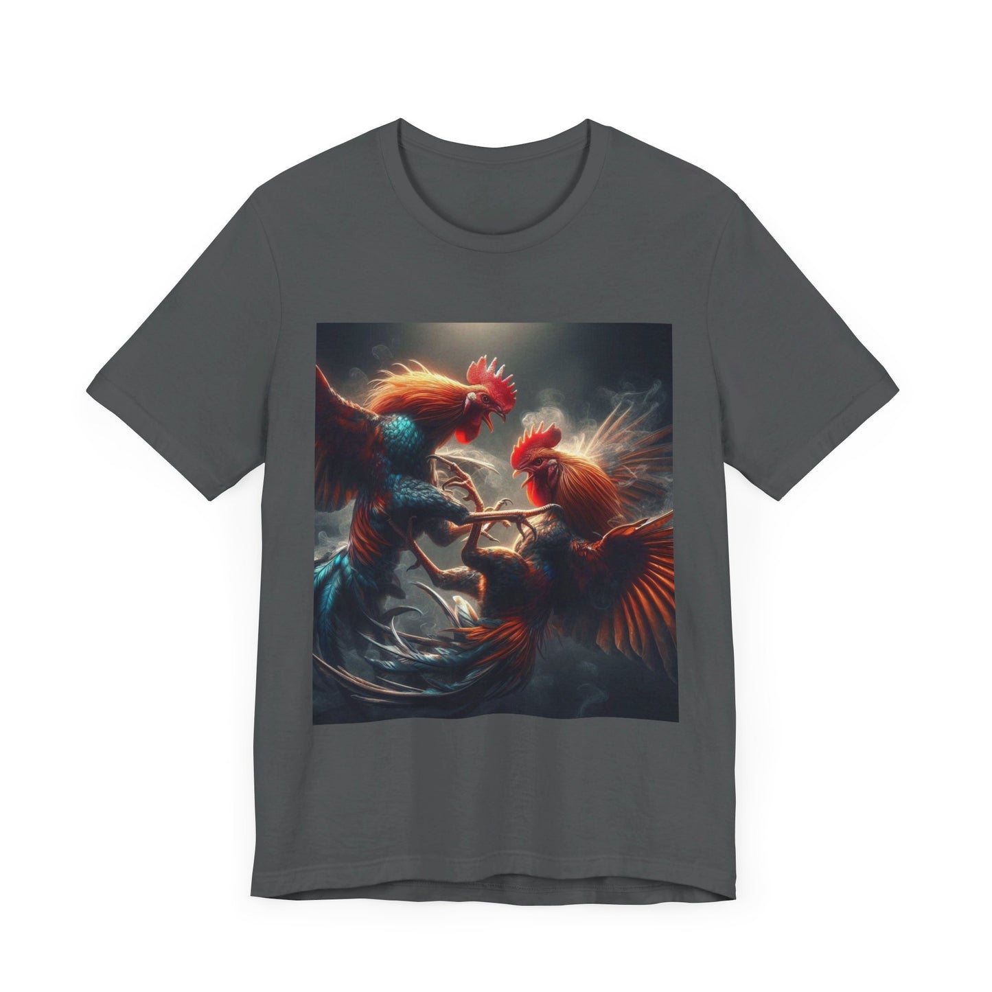 Fighting Roosters Unisex Jersey Short Sleeve Tee