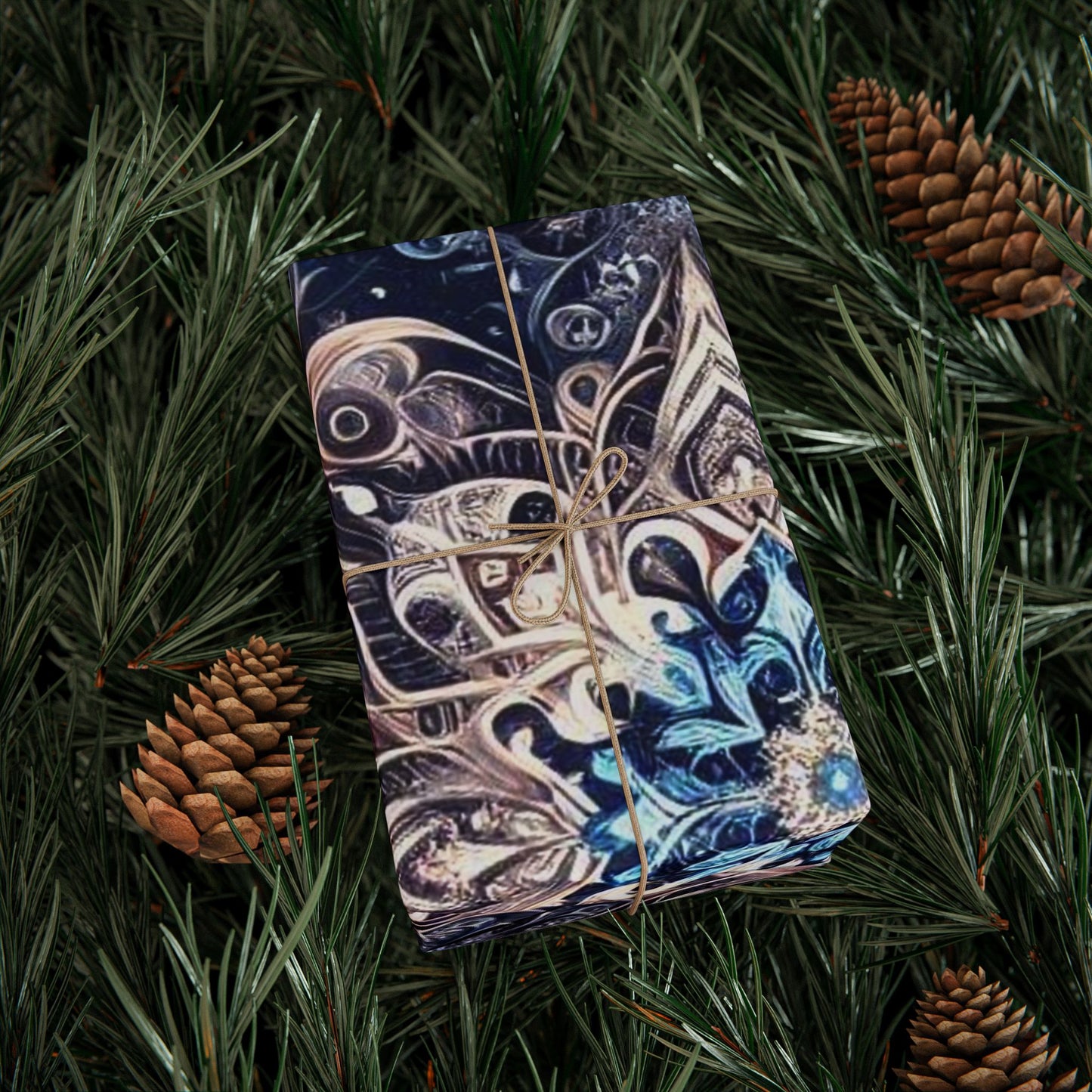 Winter Kaleidoscope Wrapping Paper