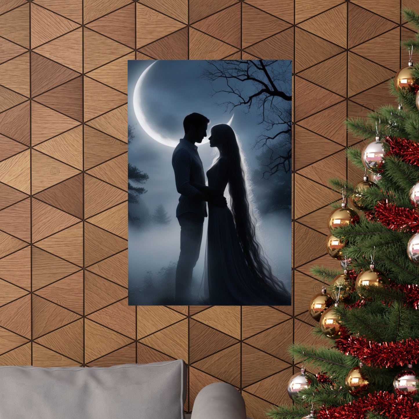 Couple Silhouette Matte Vertical Posters