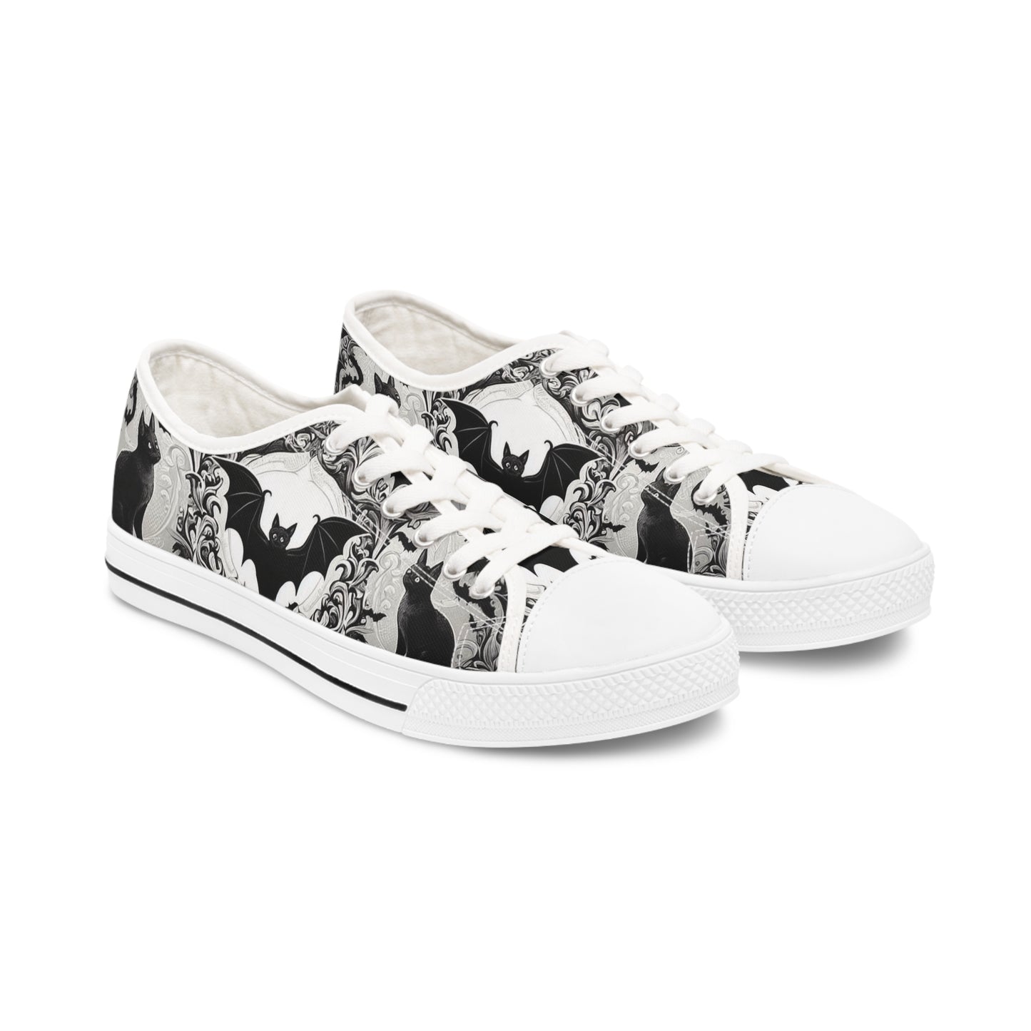 Women's Cat & Bat Low Top Sneakers