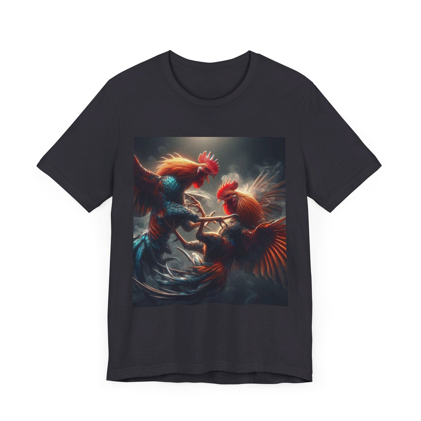 Fighting Roosters Unisex Jersey Short Sleeve Tee