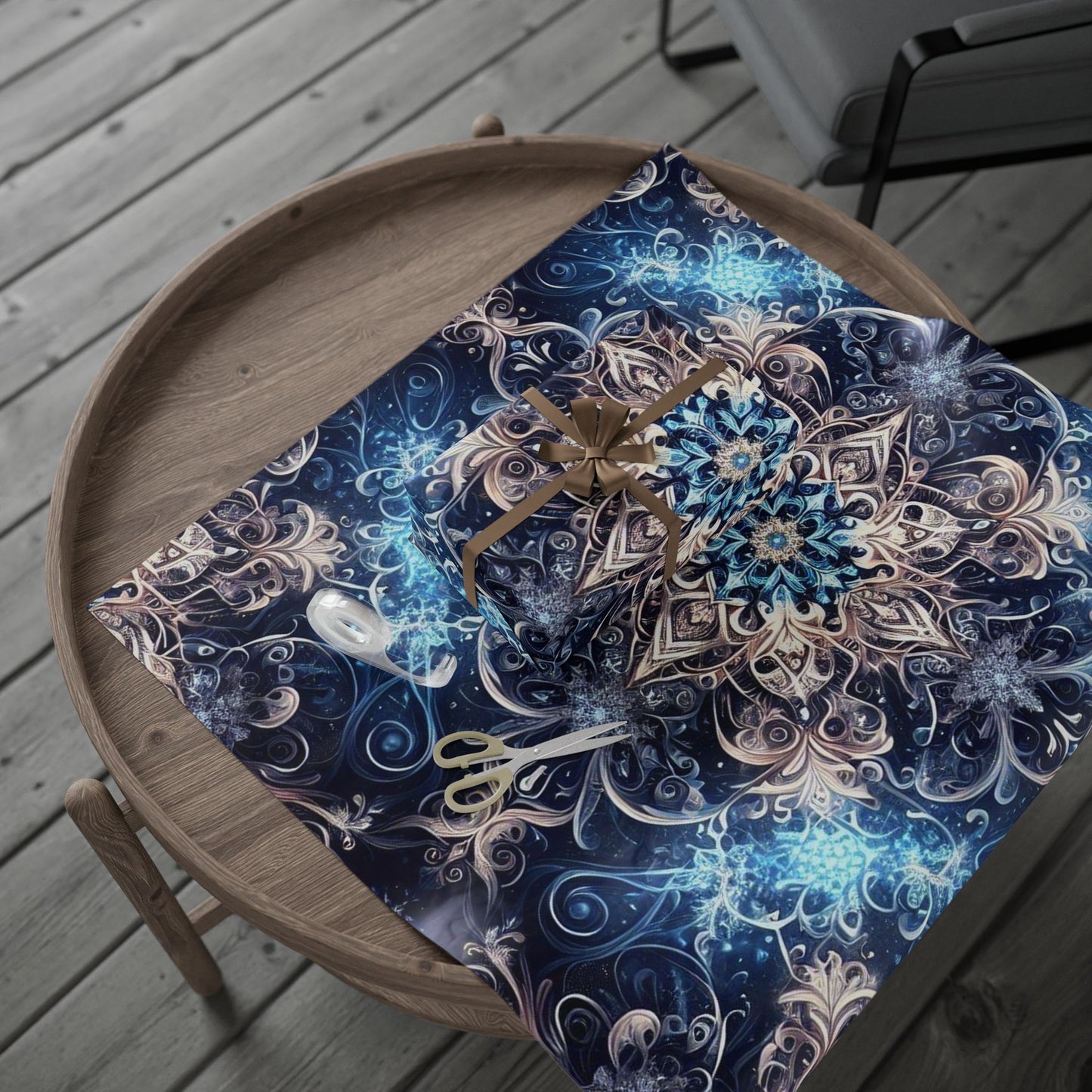 Winter Kaleidoscope Wrapping Paper