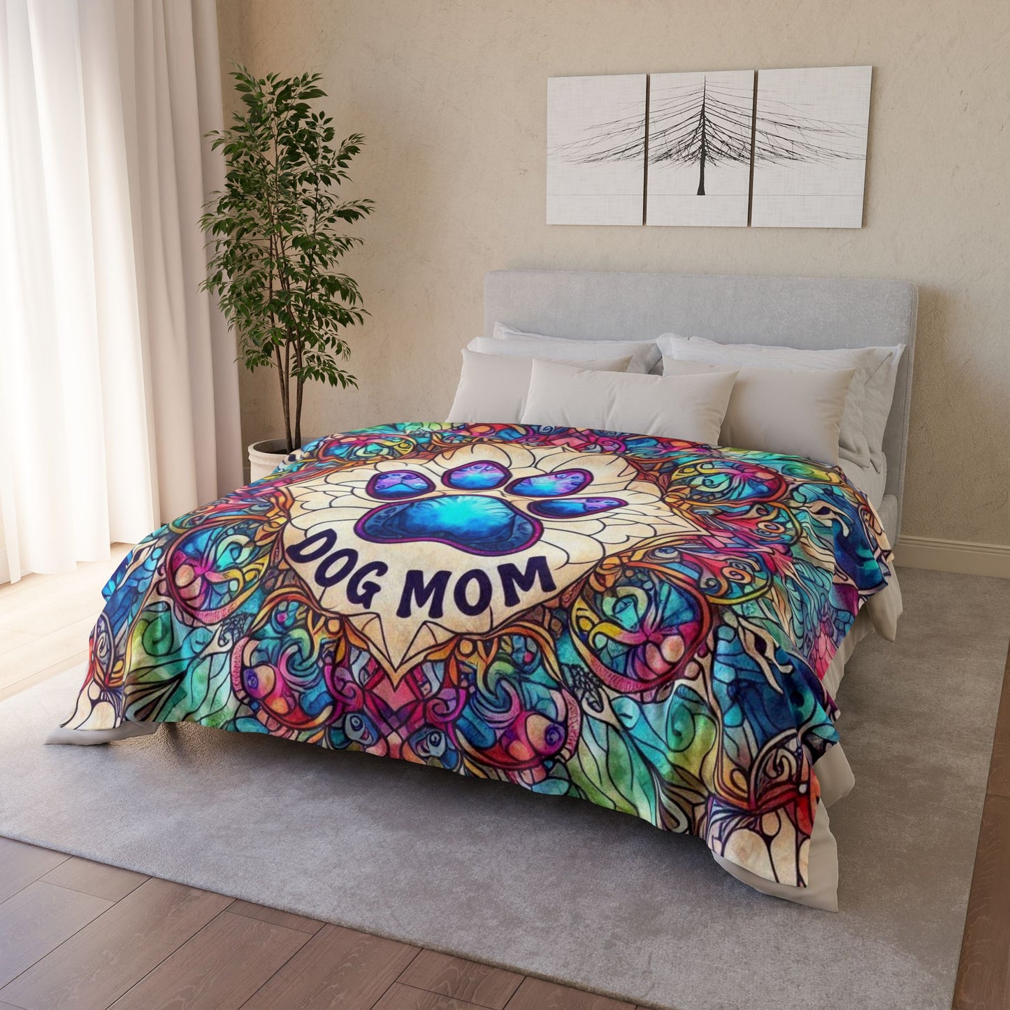 Dog Mom Soft Polyester Blanket