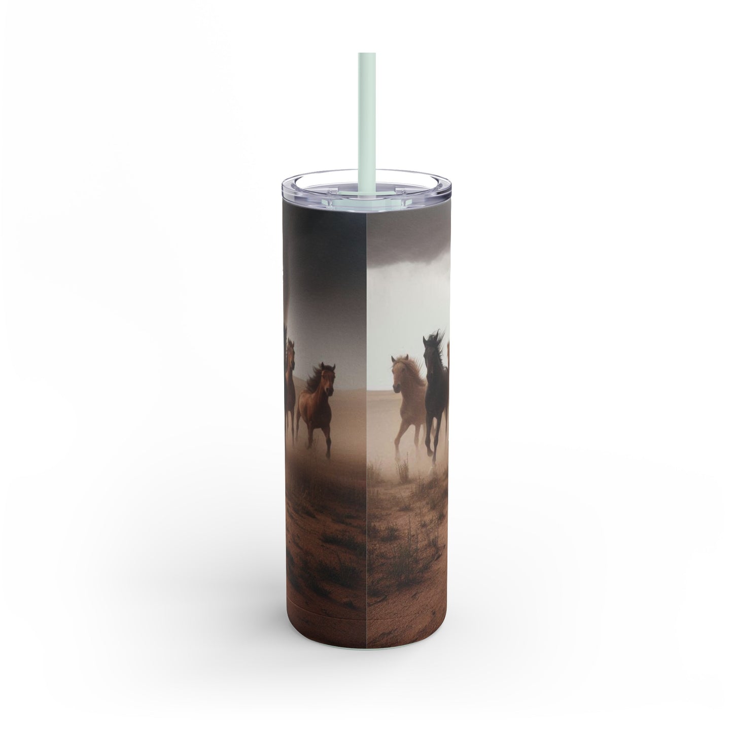 Wild Horses Cowgirl Skinny Matte Tumbler, 20oz