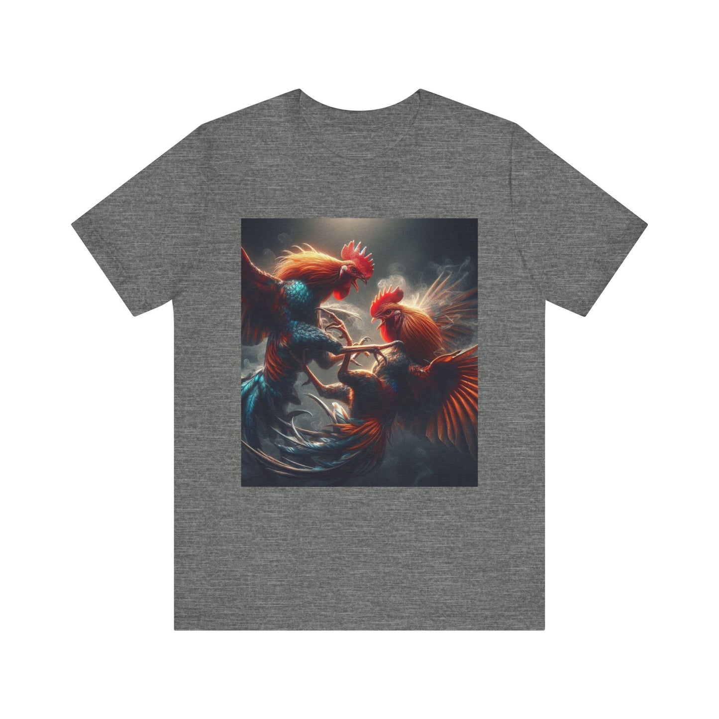 Fighting Roosters Unisex Jersey Short Sleeve Tee