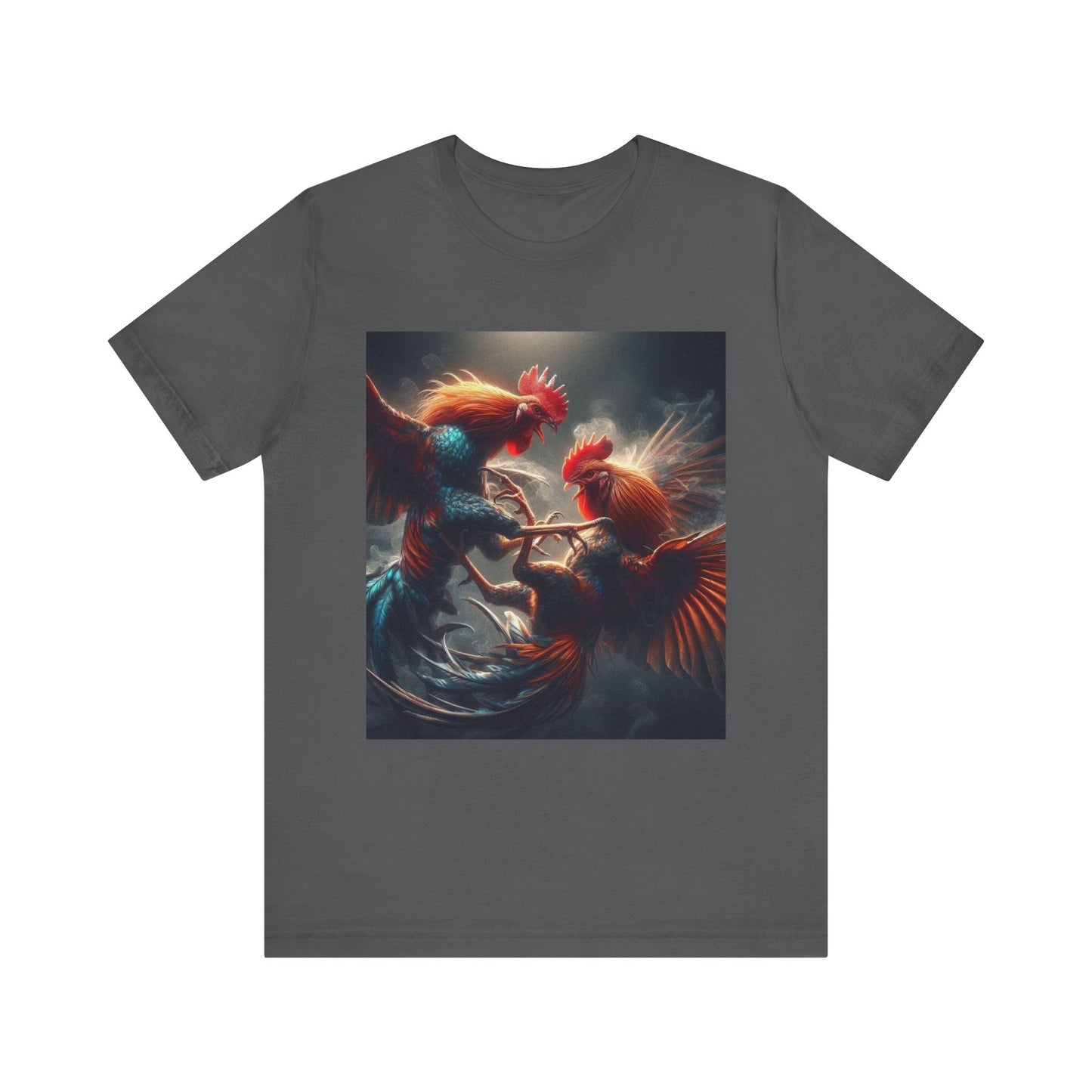 Fighting Roosters Unisex Jersey Short Sleeve Tee