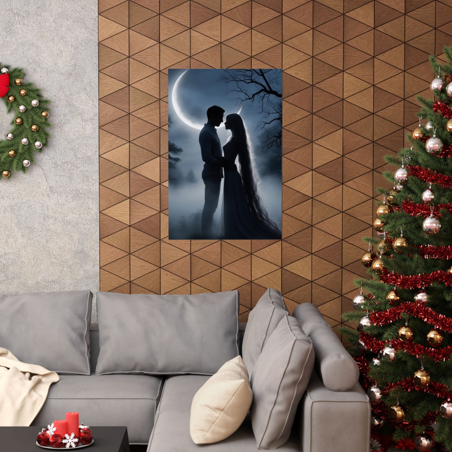 Couple Silhouette Matte Vertical Posters