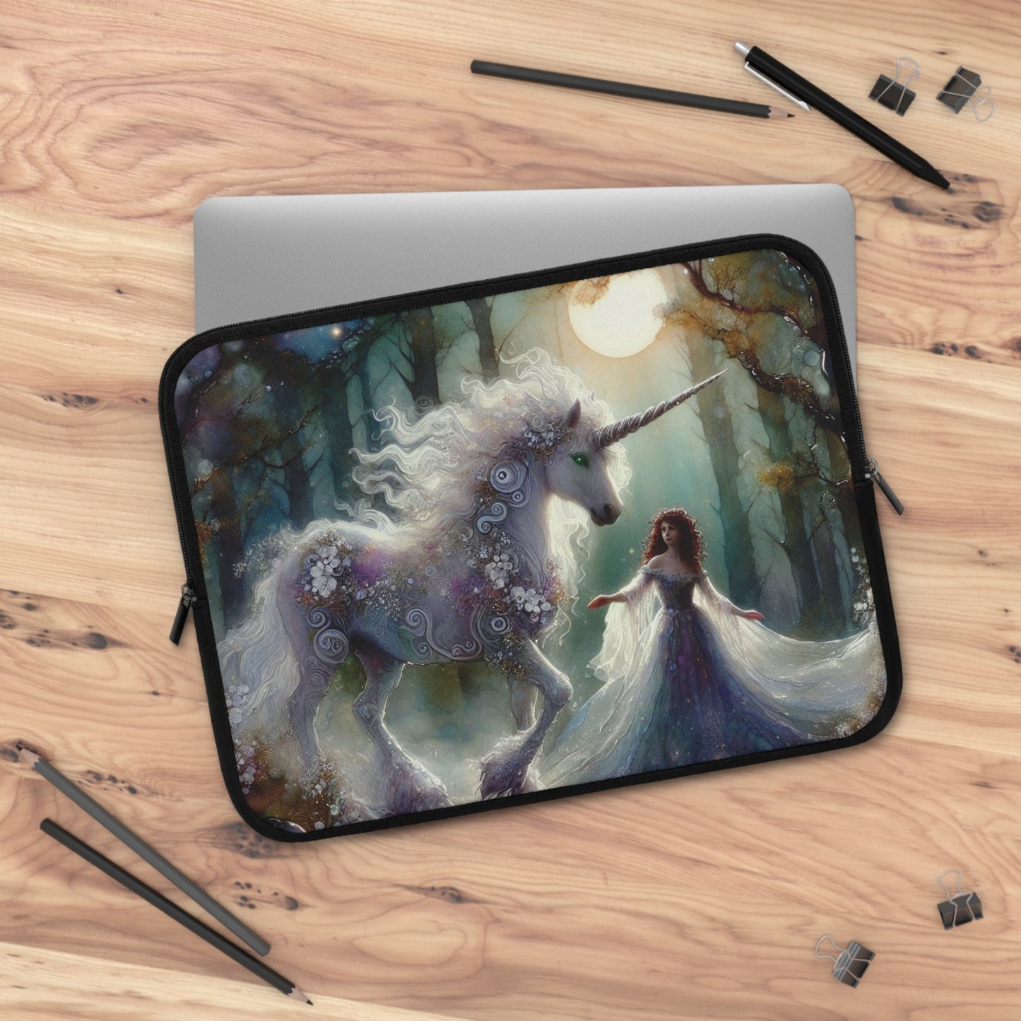Unicorn and Fairy Laptop Sleeve