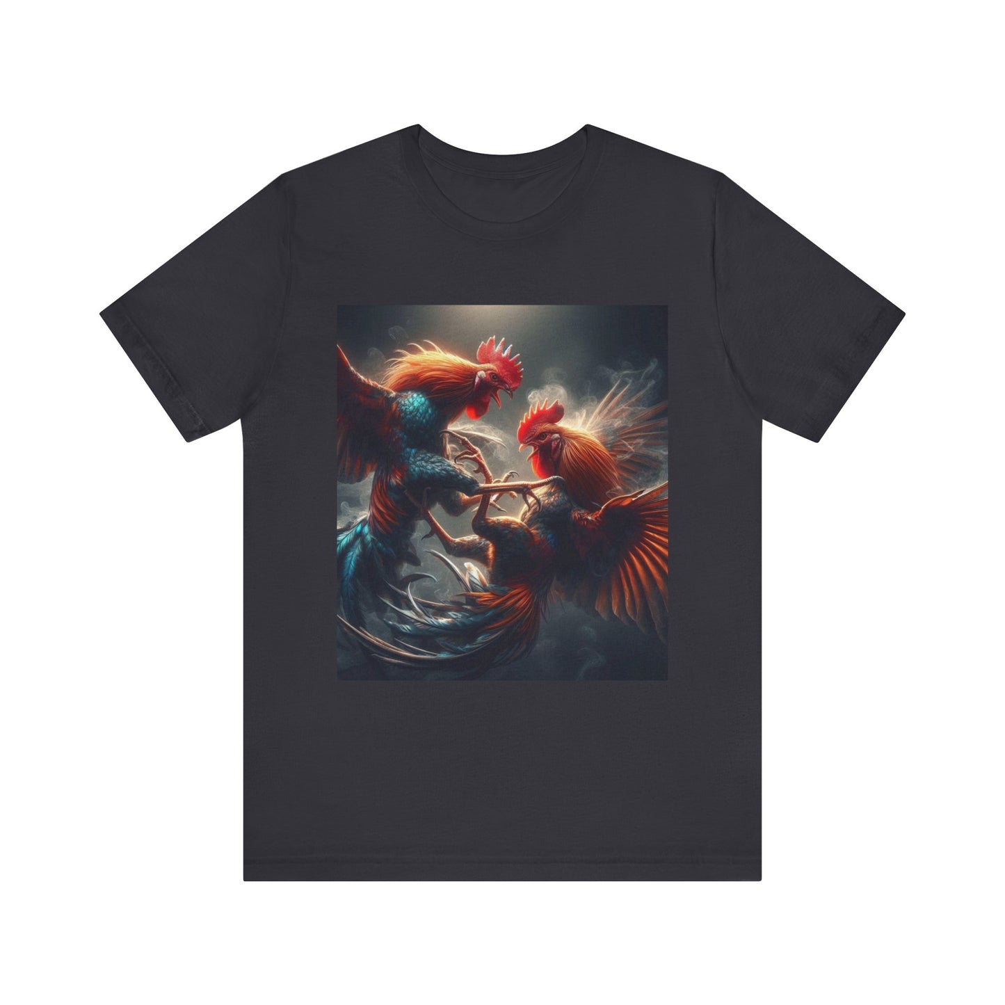 Fighting Roosters Unisex Jersey Short Sleeve Tee