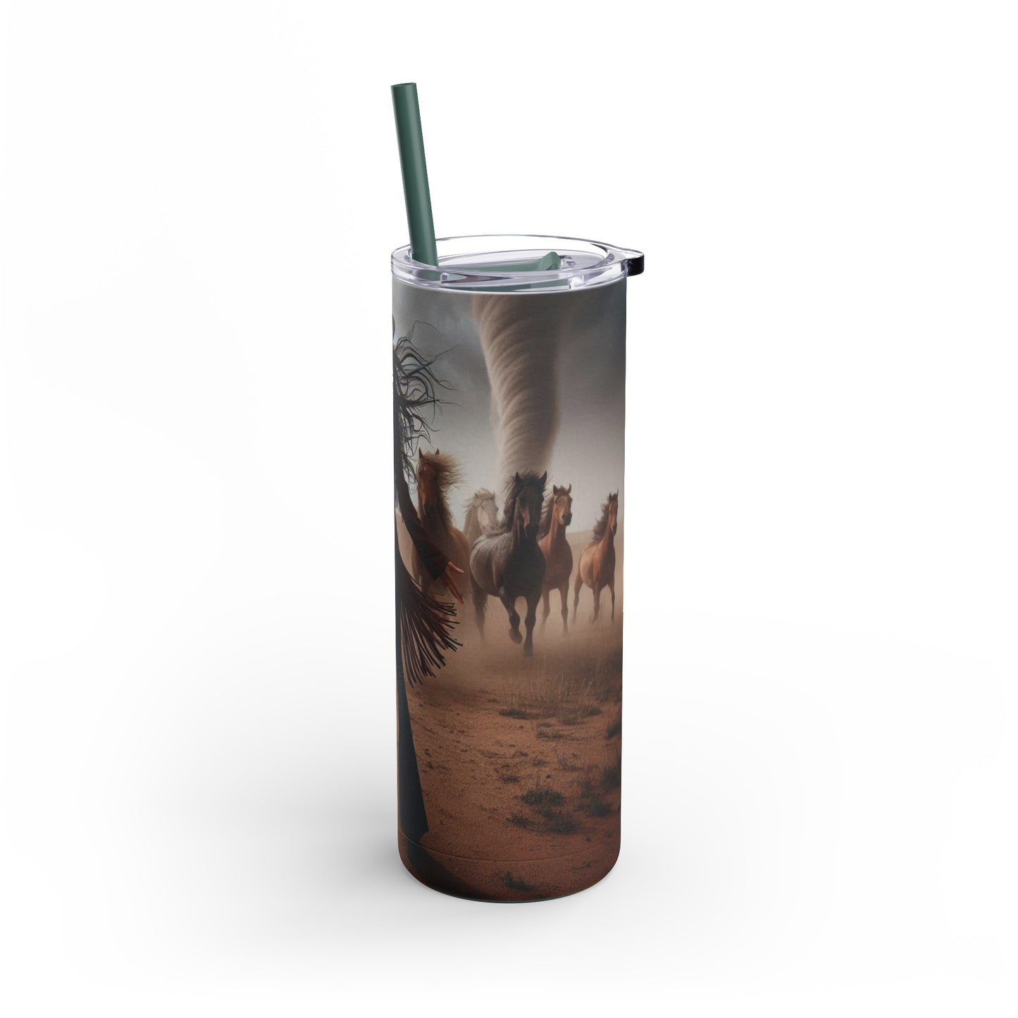 Wild Horses Cowgirl Skinny Matte Tumbler, 20oz