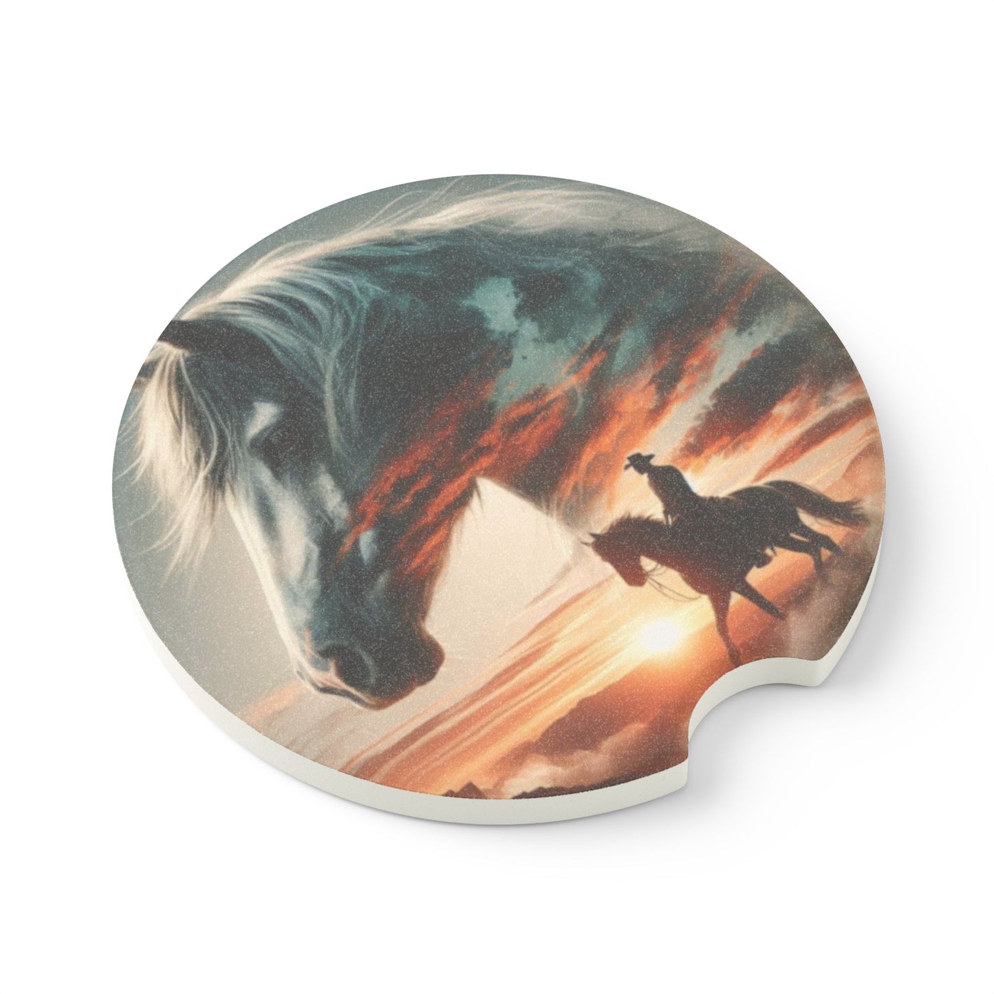 Western Soapstone Car Coaster