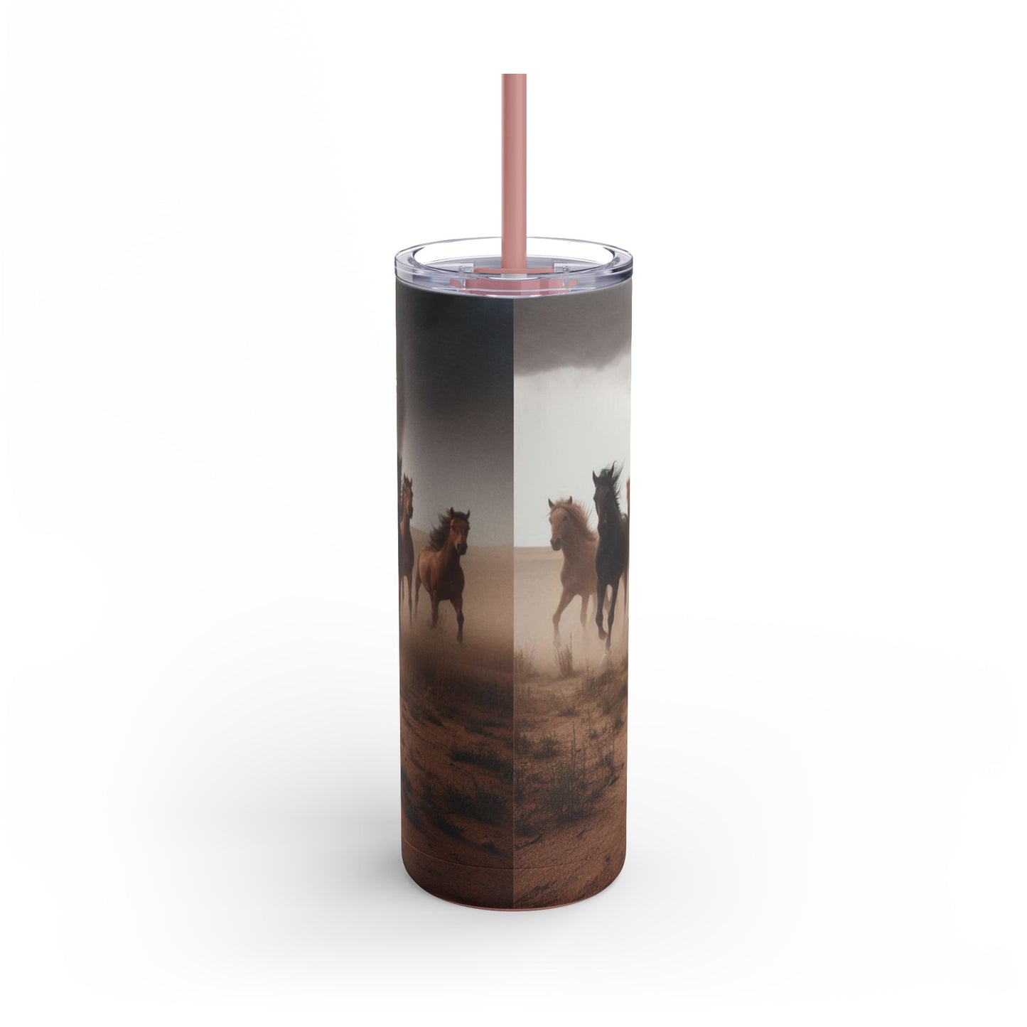 Wild Horses Cowgirl Skinny Matte Tumbler, 20oz