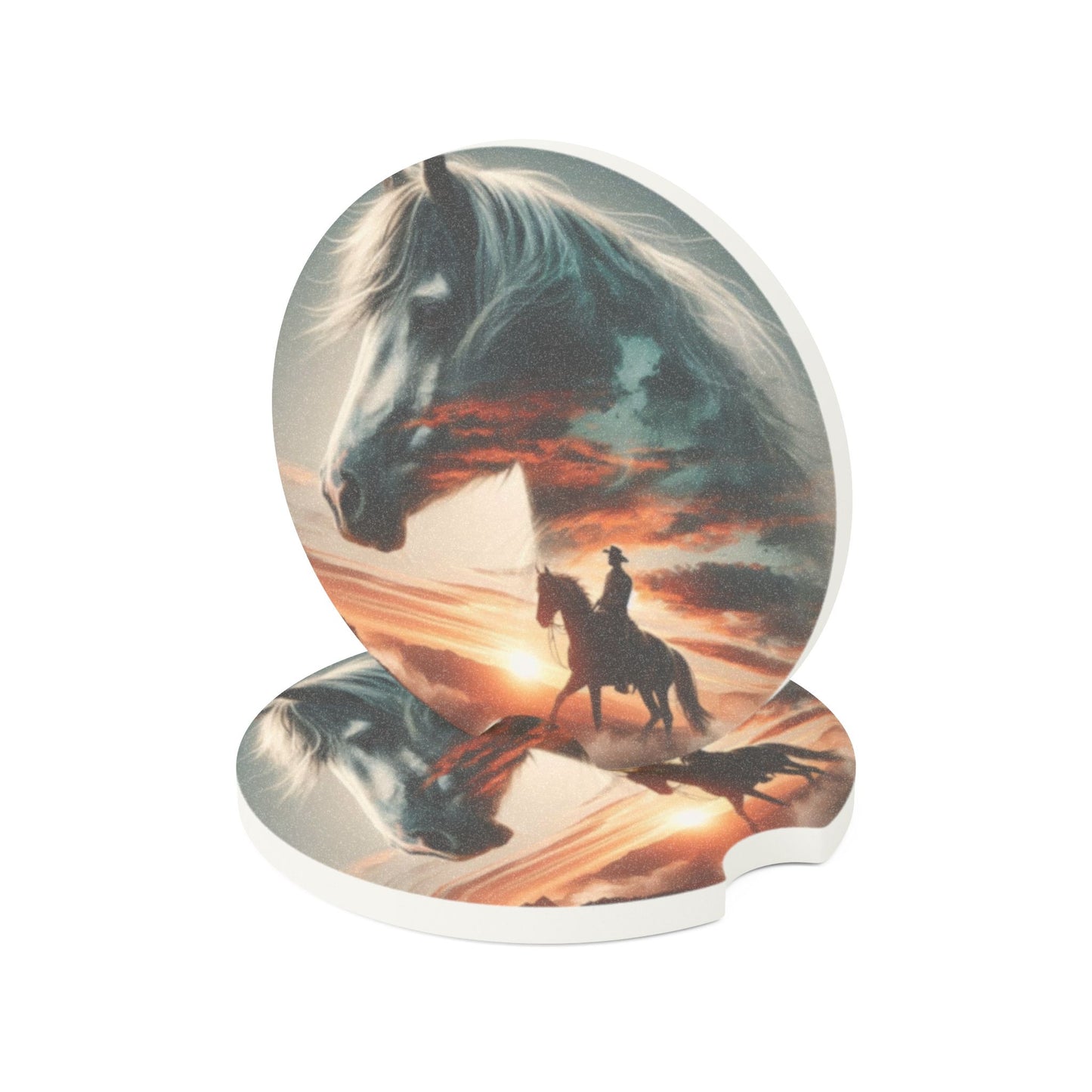 Western Soapstone Car Coaster