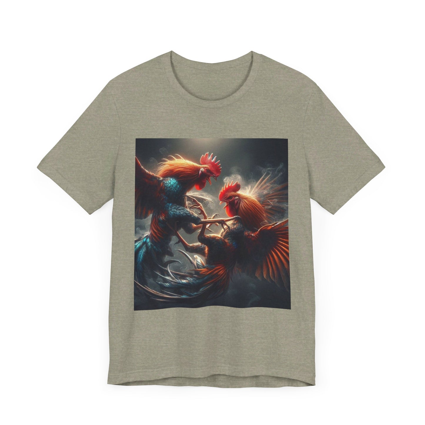 Fighting Roosters Unisex Jersey Short Sleeve Tee