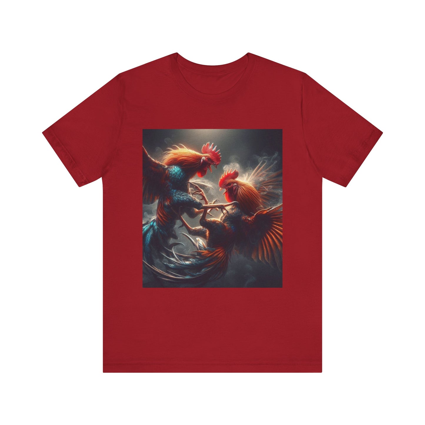 Fighting Roosters Unisex Jersey Short Sleeve Tee
