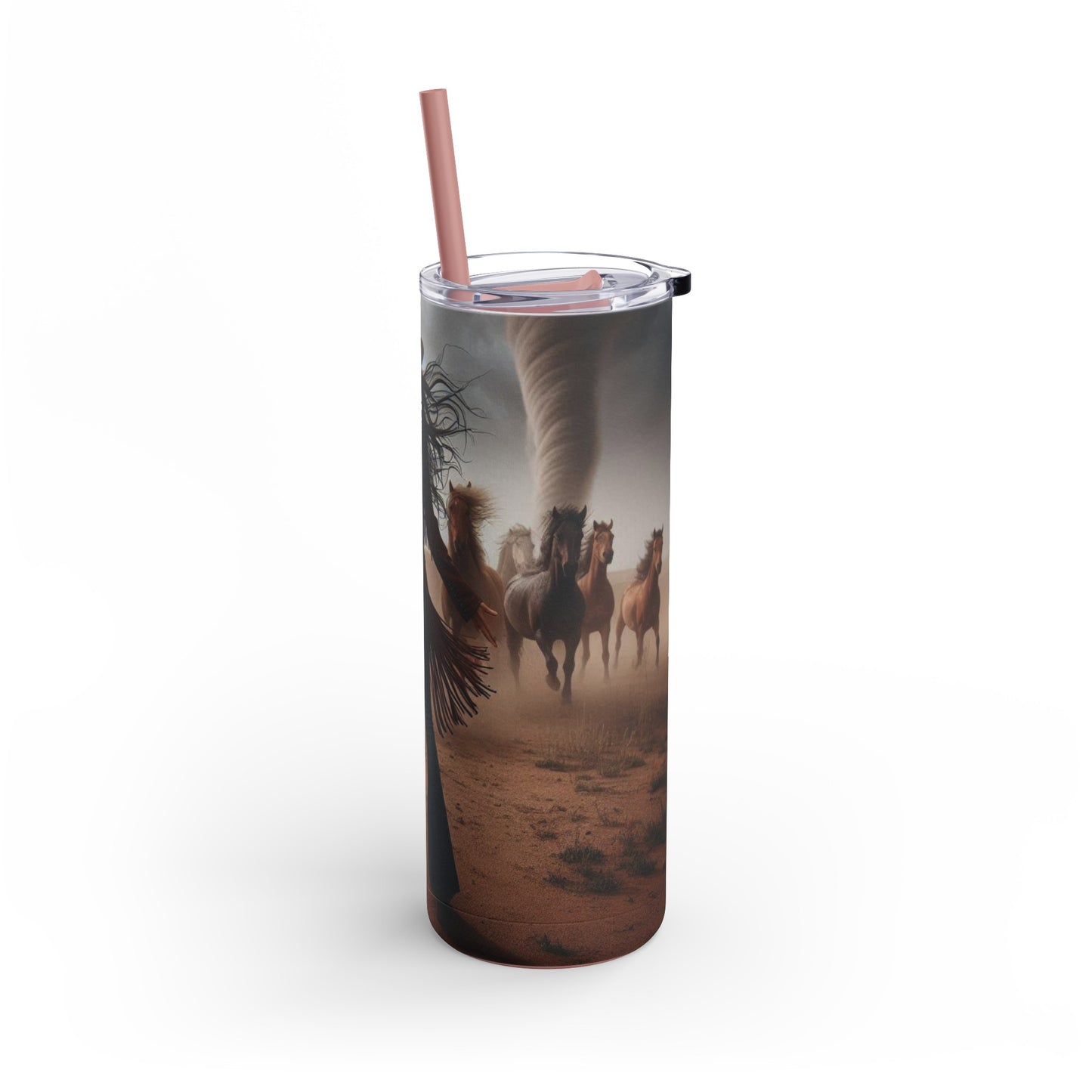Wild Horses Cowgirl Skinny Matte Tumbler, 20oz