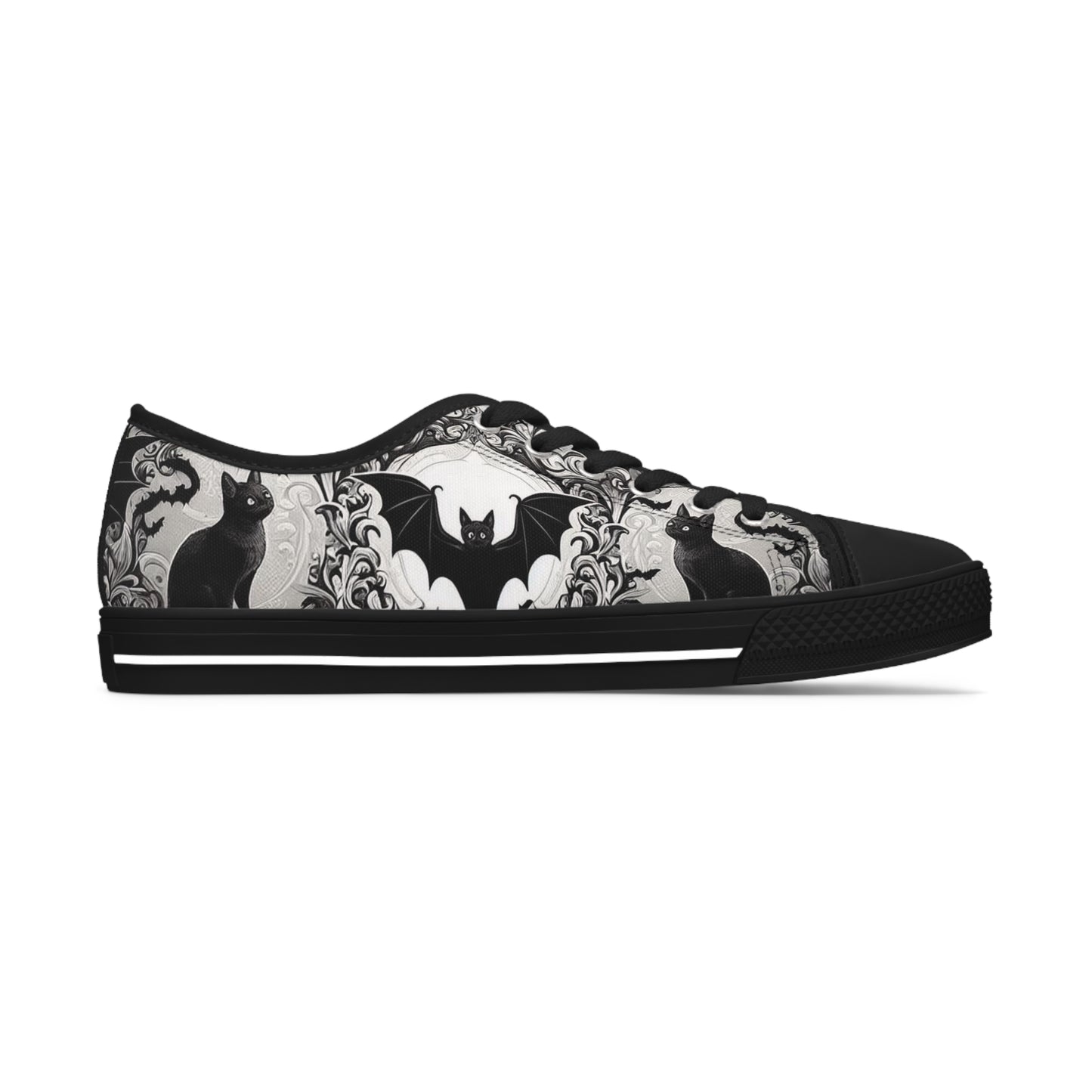 Women's Cat & Bat Low Top Sneakers
