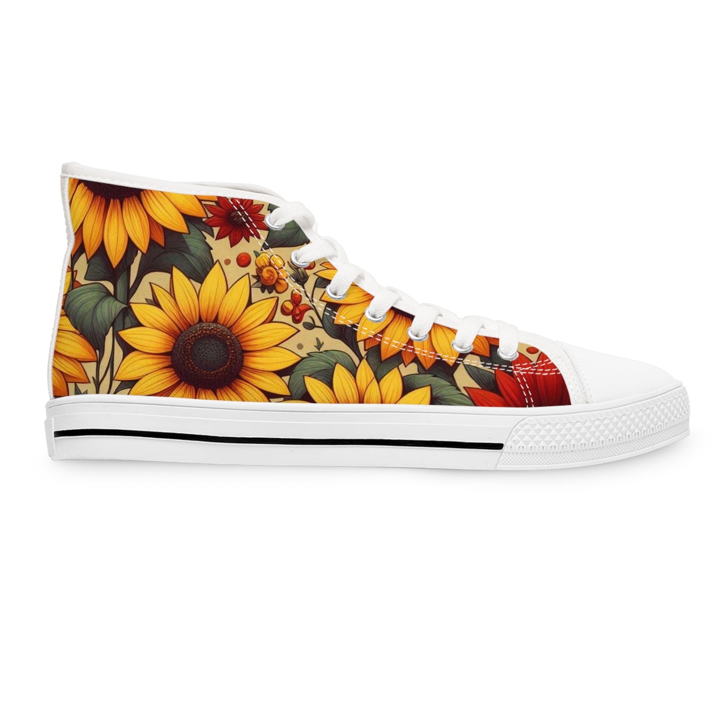 Women's Sunflower High Top Sneakers