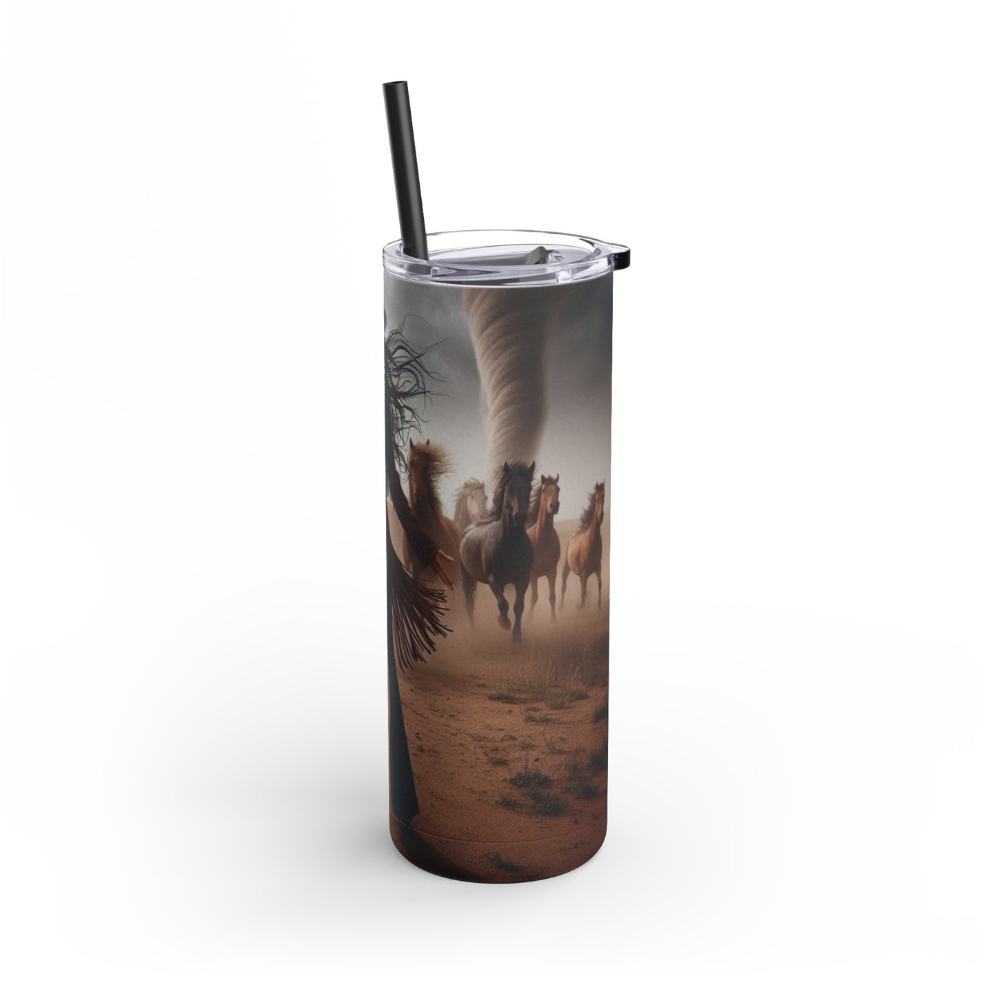 Wild Horses Cowgirl Skinny Matte Tumbler, 20oz