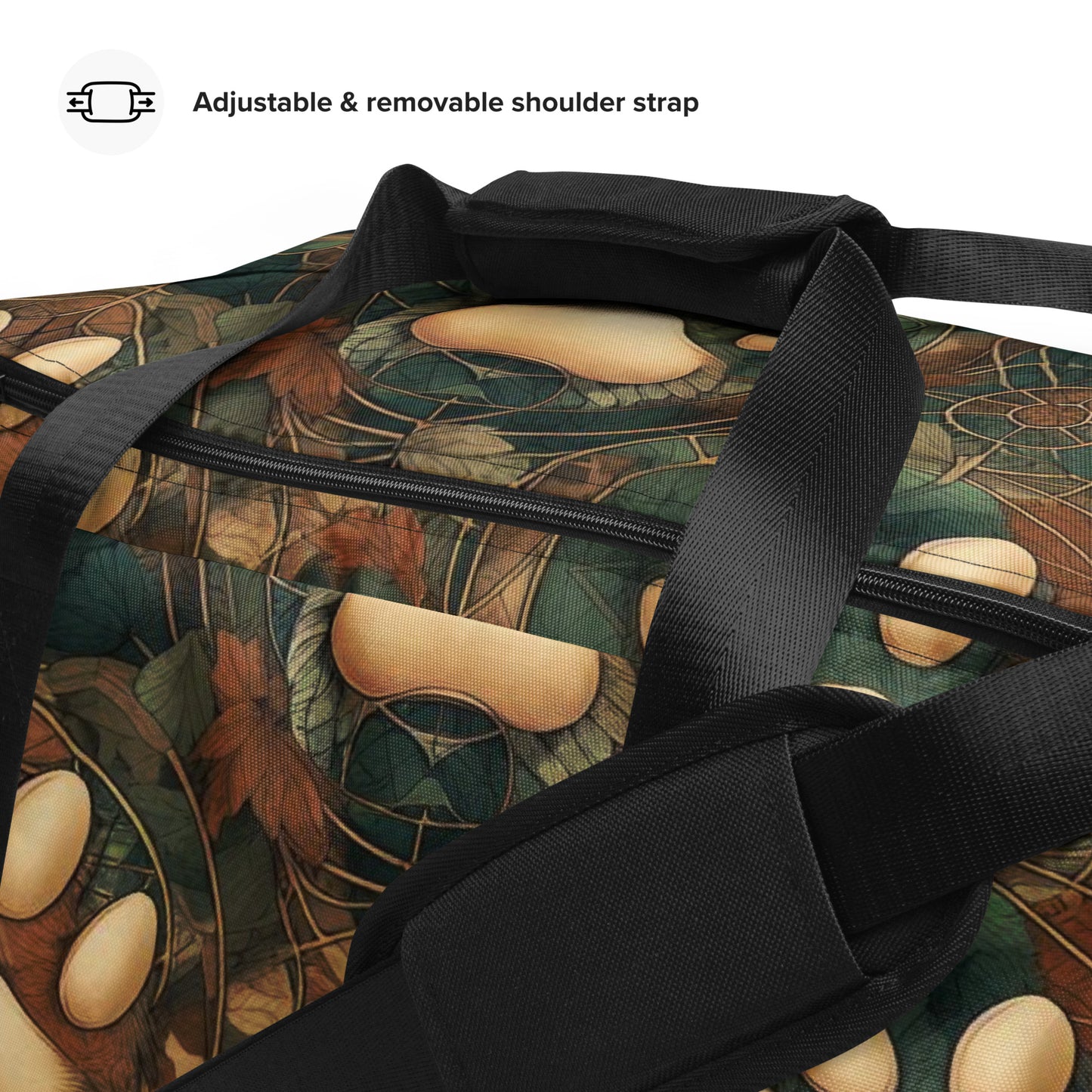 Green Pawprint Duffle bag
