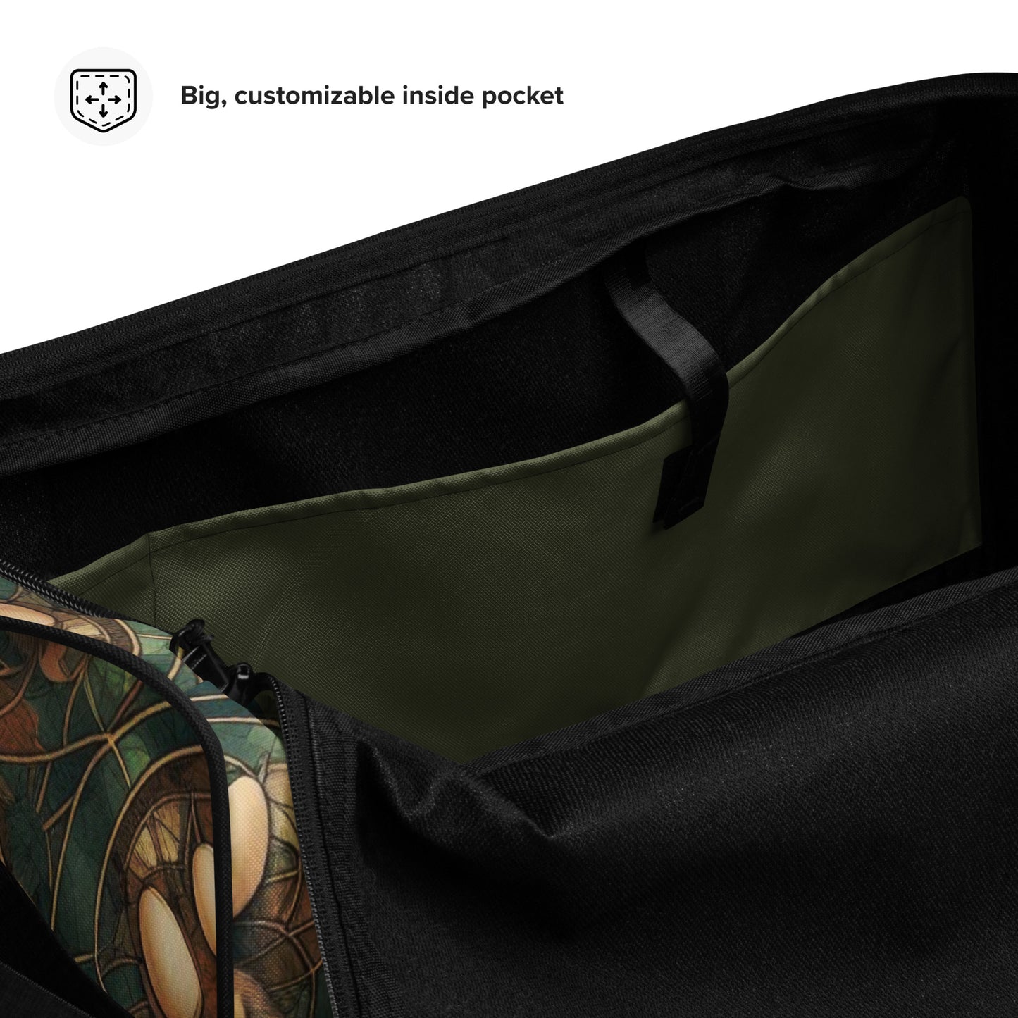 Green Pawprint Duffle bag