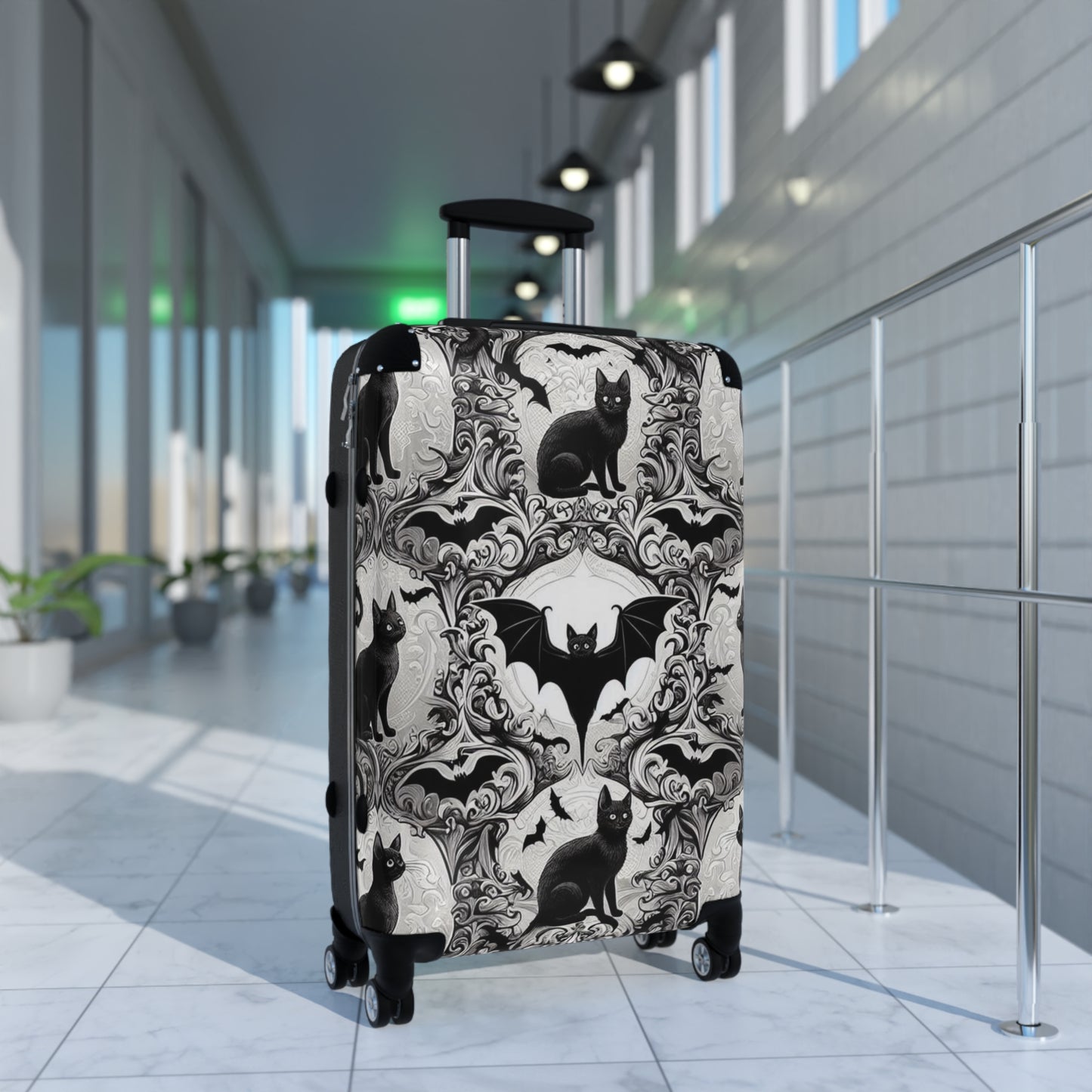 Cat and Bat Suitcases