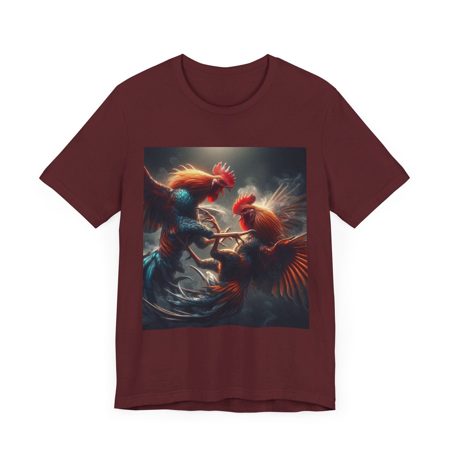 Fighting Roosters Unisex Jersey Short Sleeve Tee