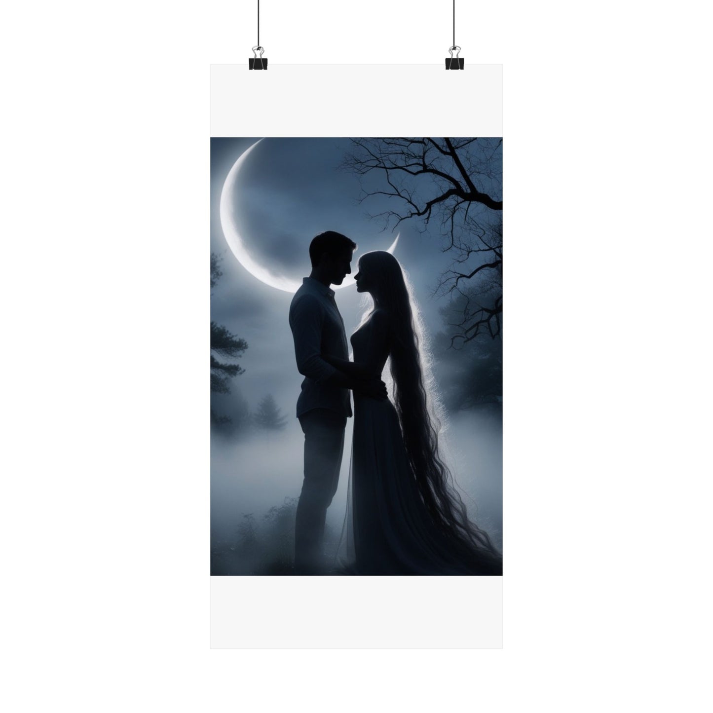 Couple Silhouette Matte Vertical Posters