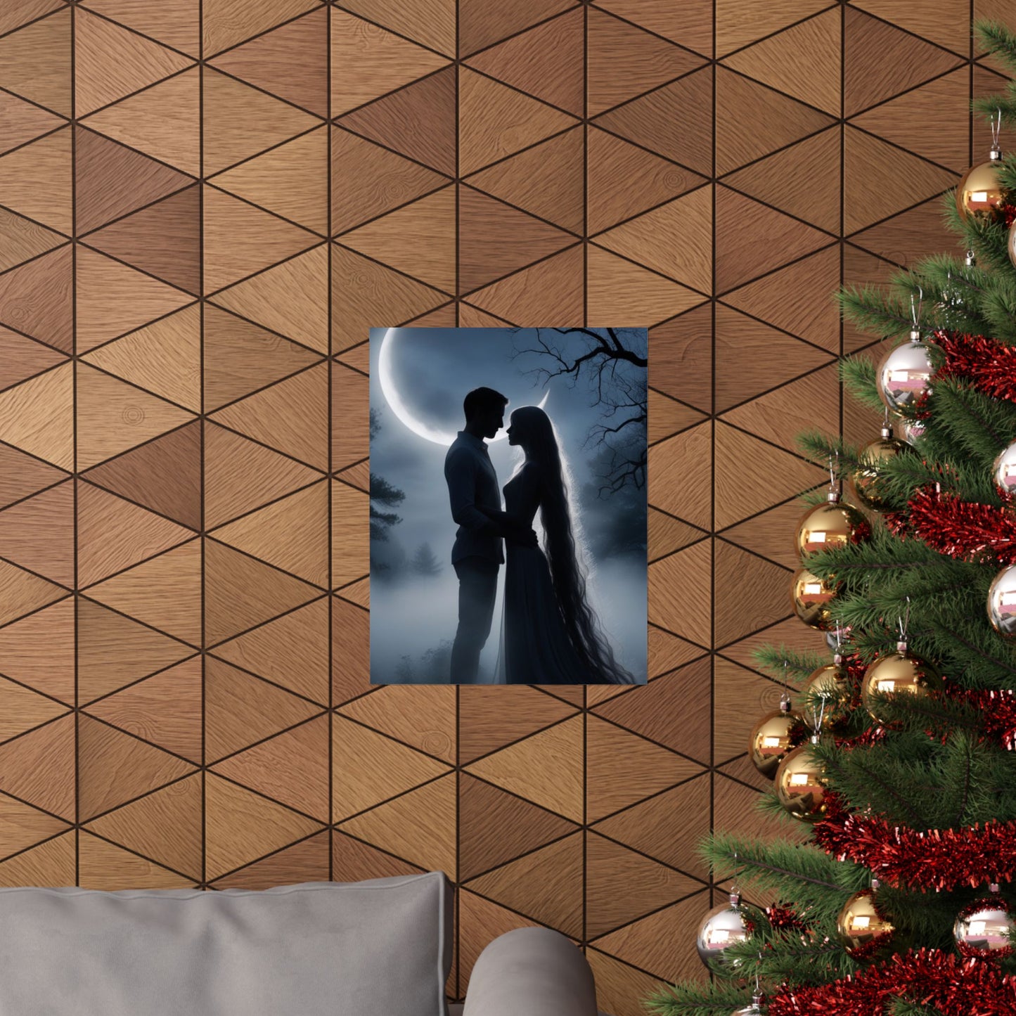 Couple Silhouette Matte Vertical Posters