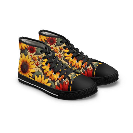 Women's Sunflower High Top Sneakers