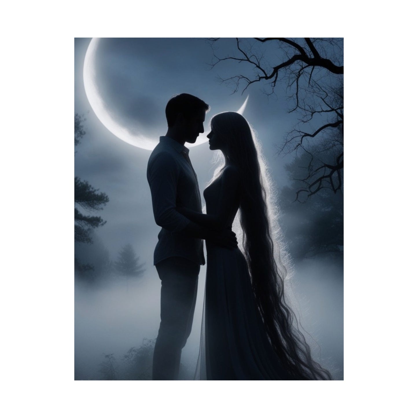 Couple Silhouette Matte Vertical Posters