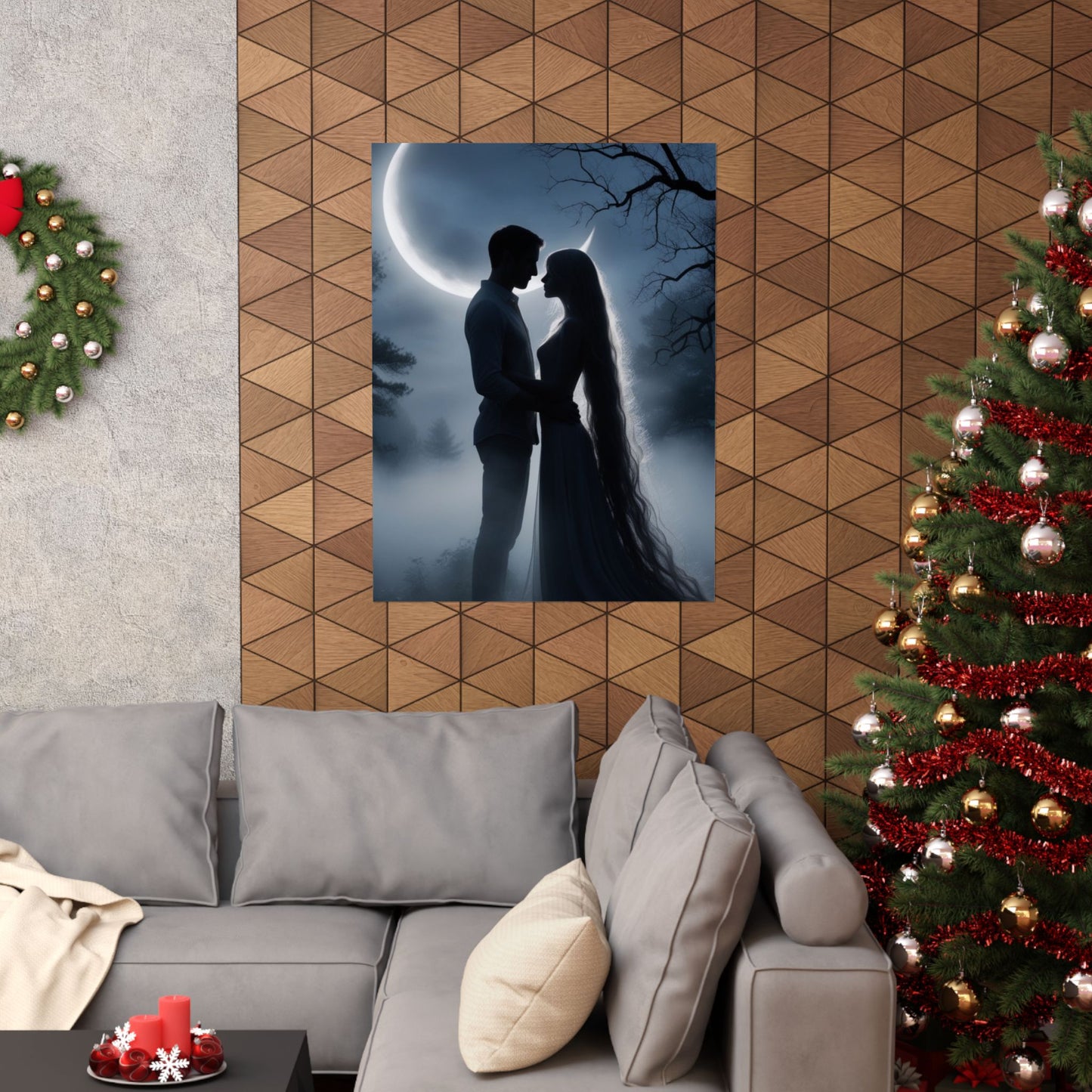 Couple Silhouette Matte Vertical Posters