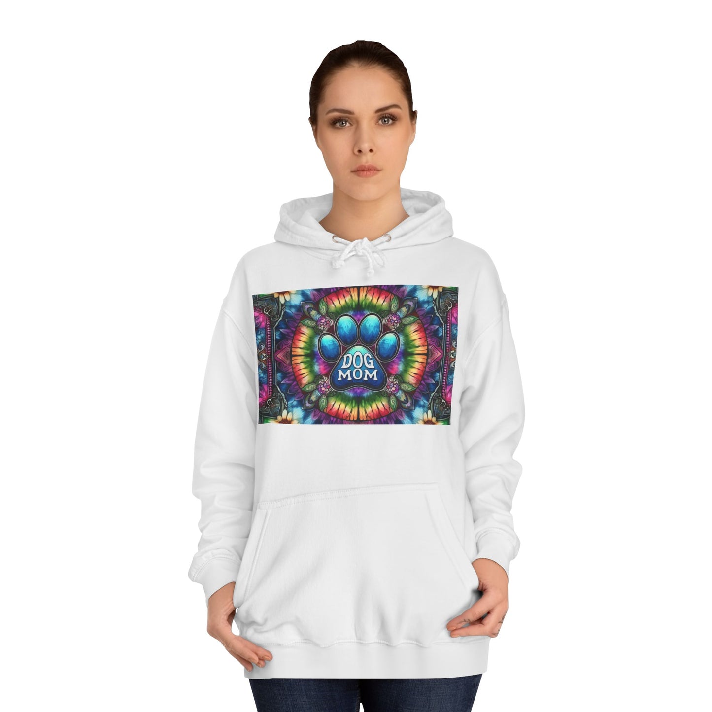Dog Mom Unisex College Hoodie