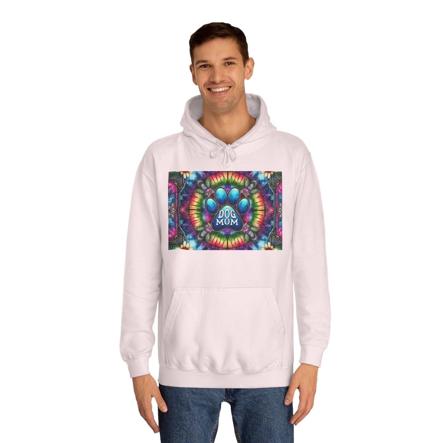 Dog Mom Unisex College Hoodie