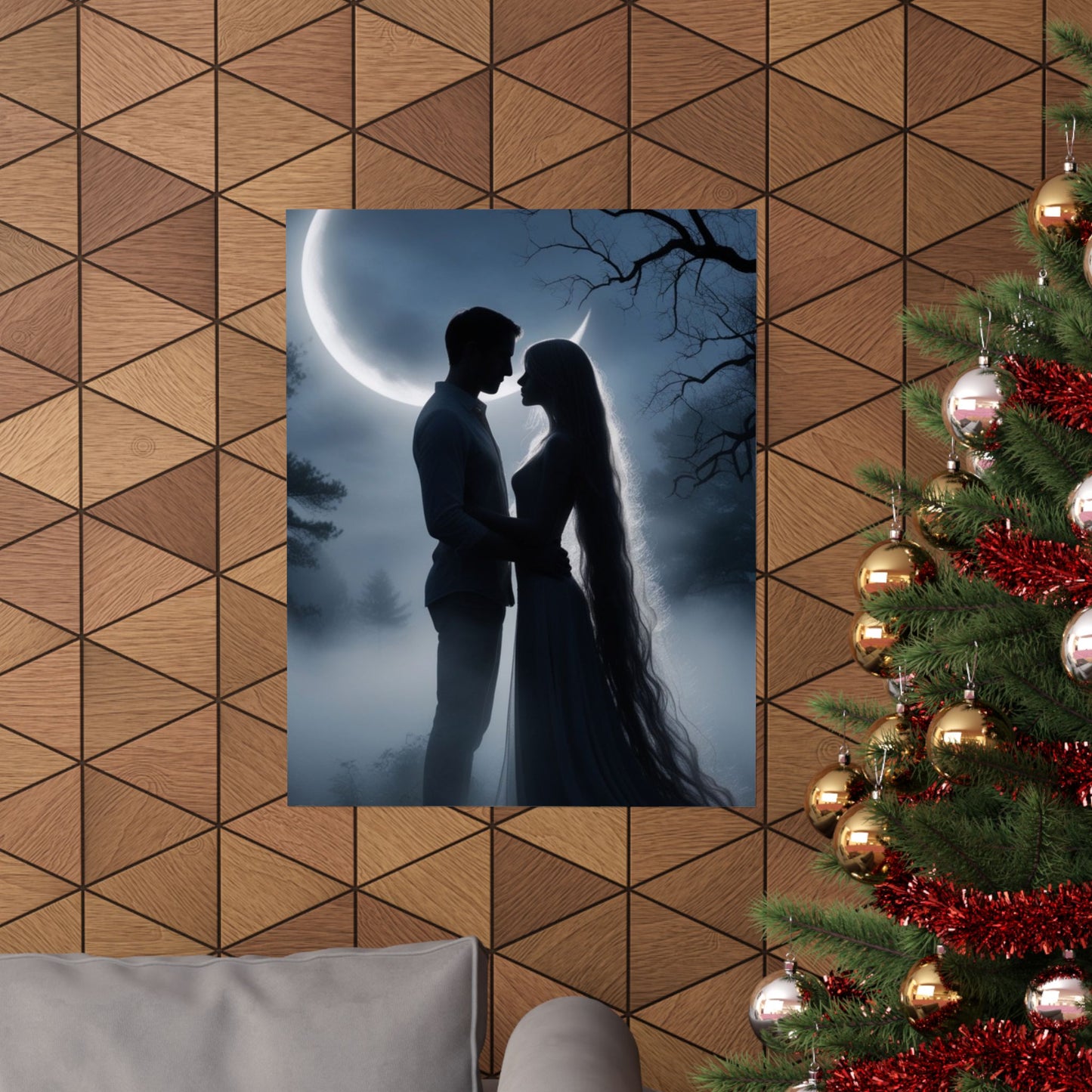 Couple Silhouette Matte Vertical Posters
