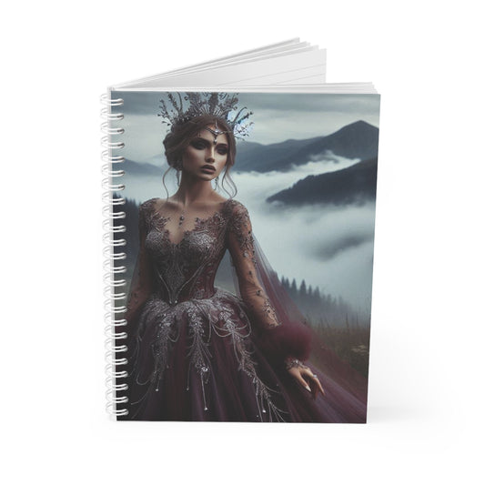 Burgundy Queen Spiral Notebook