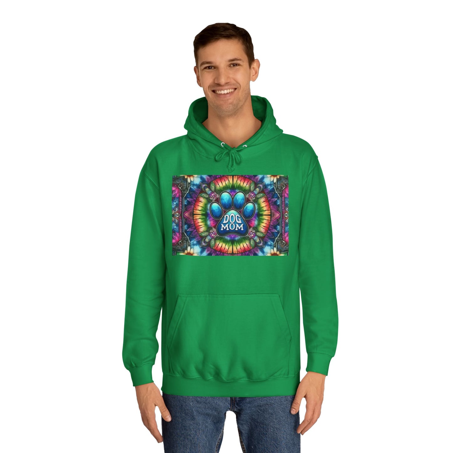 Dog Mom Unisex College Hoodie