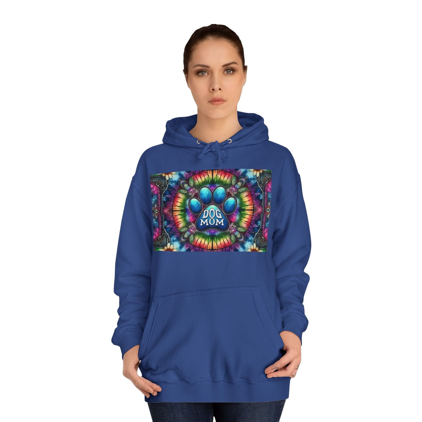 Dog Mom Unisex College Hoodie