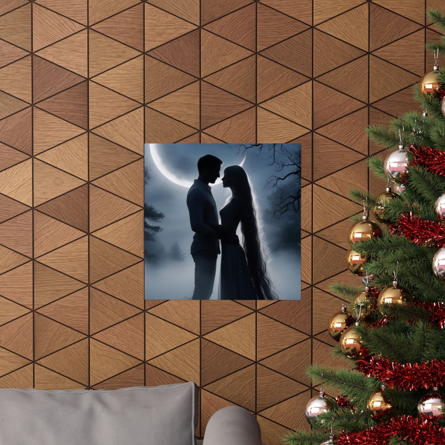 Couple Silhouette Matte Vertical Posters